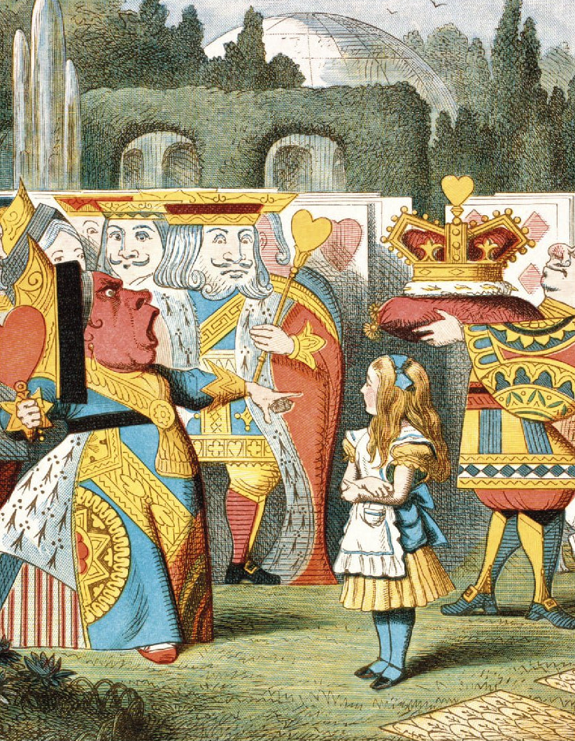 Decorative "Alice in Wonderland Collection: Red Queen" by Lewis Carroll Poster | High - Quality Print | Repositionable Adhesive - Pasquín