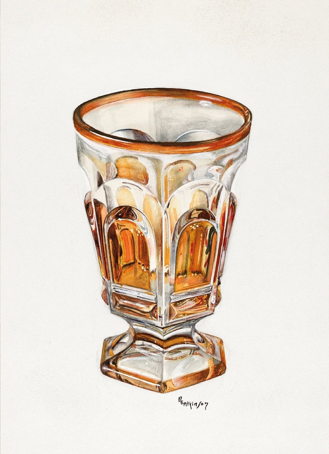 Decorative "Bohemian Crystal Glass" Poster | High - Quality Print | Repositionable Adhesive - Pasquín