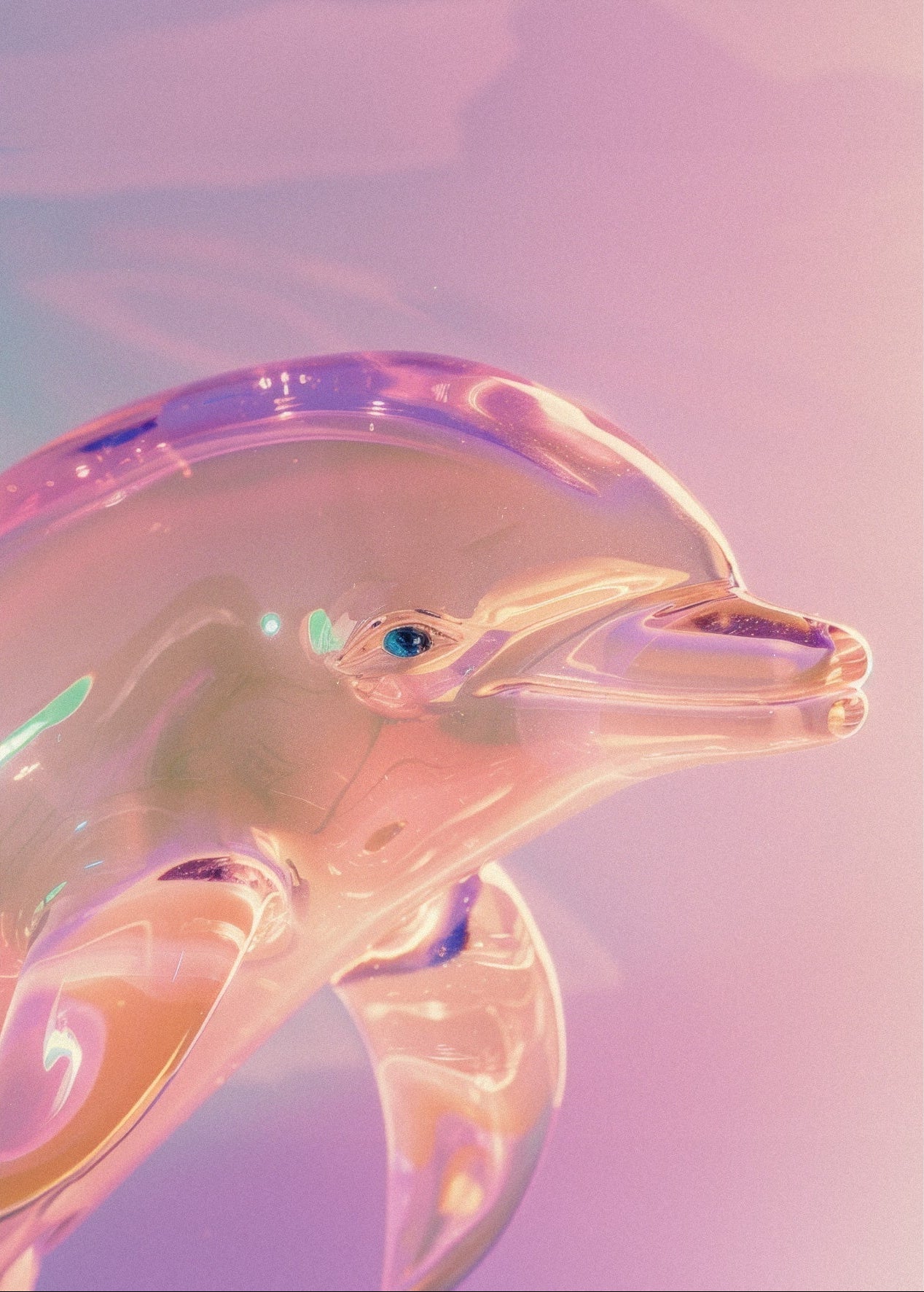 Decorative "Coquette Collection: Pink Dolphin" Posters | High - Quality Print | Repositionable Adhesive - Pasquín Store