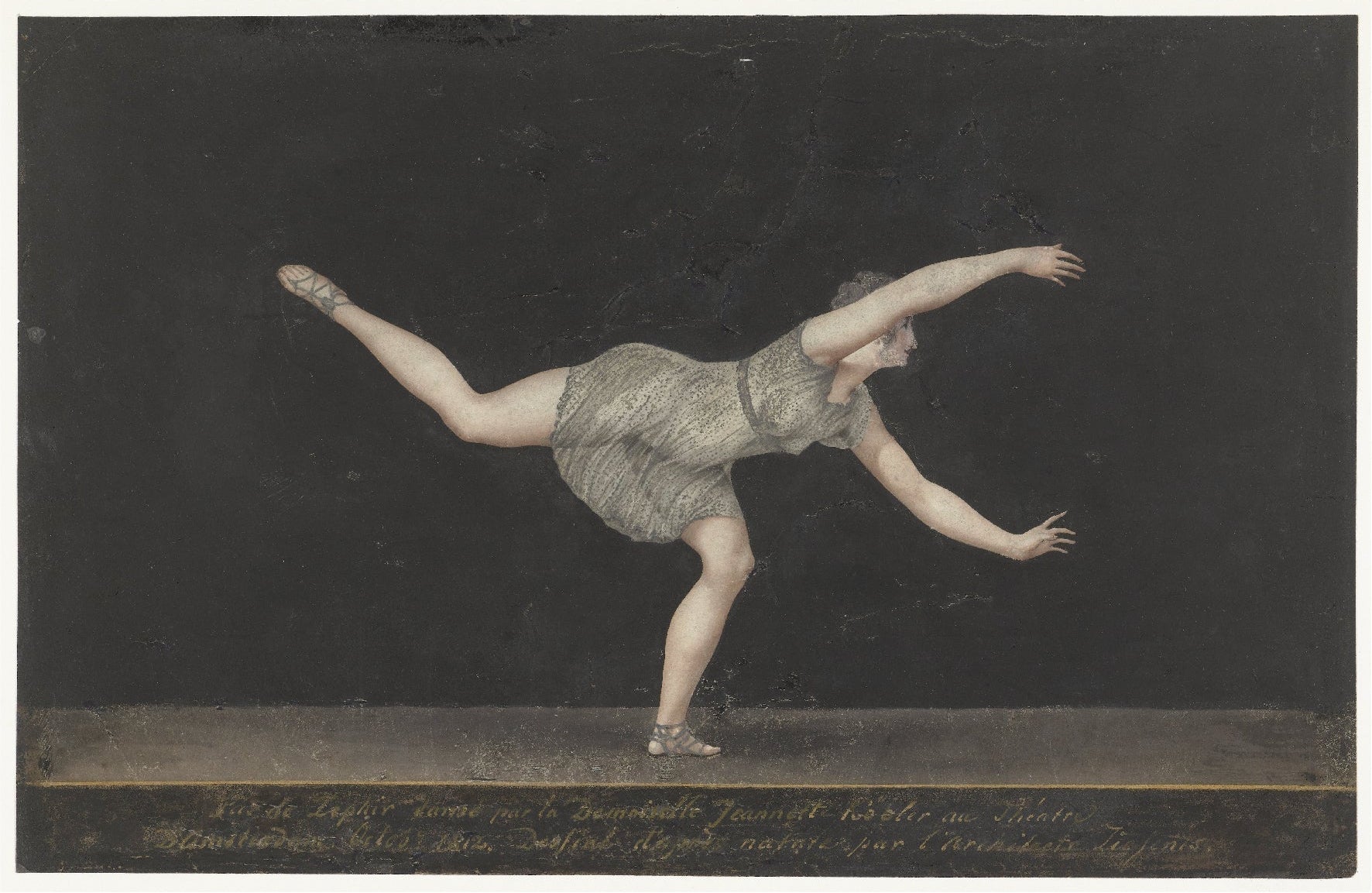 Decorative Danseres Annette Köbler II (1812) Poster | High - Quality Print | Repositionable Adhesive - Pasquín Store