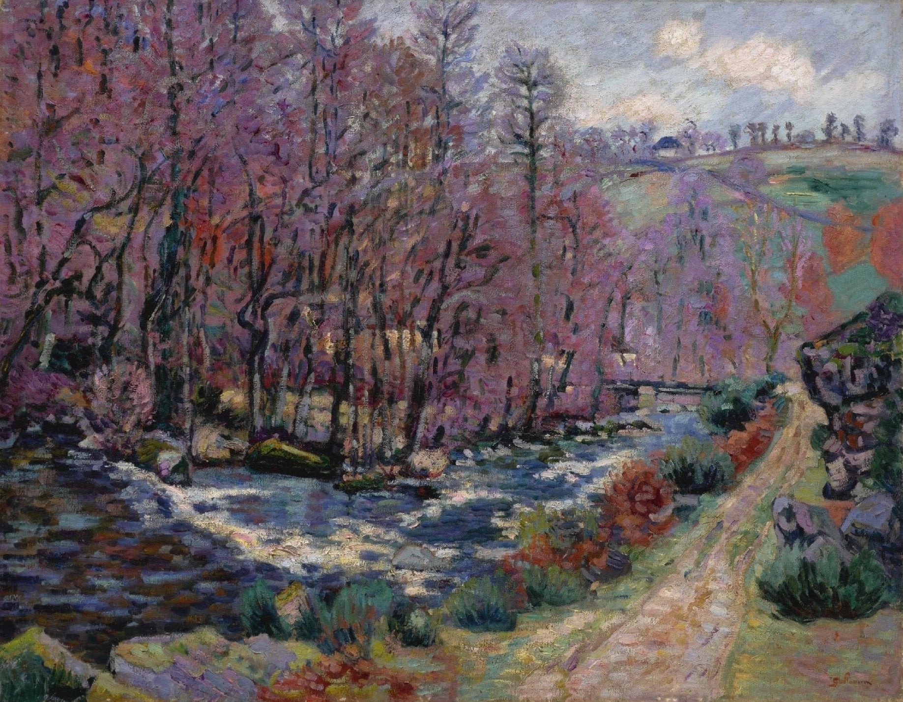 Decorative "La Creuse" by Armand Guillaumin Poster | High - Quality Print | Repositionable Adhesive - Pasquín