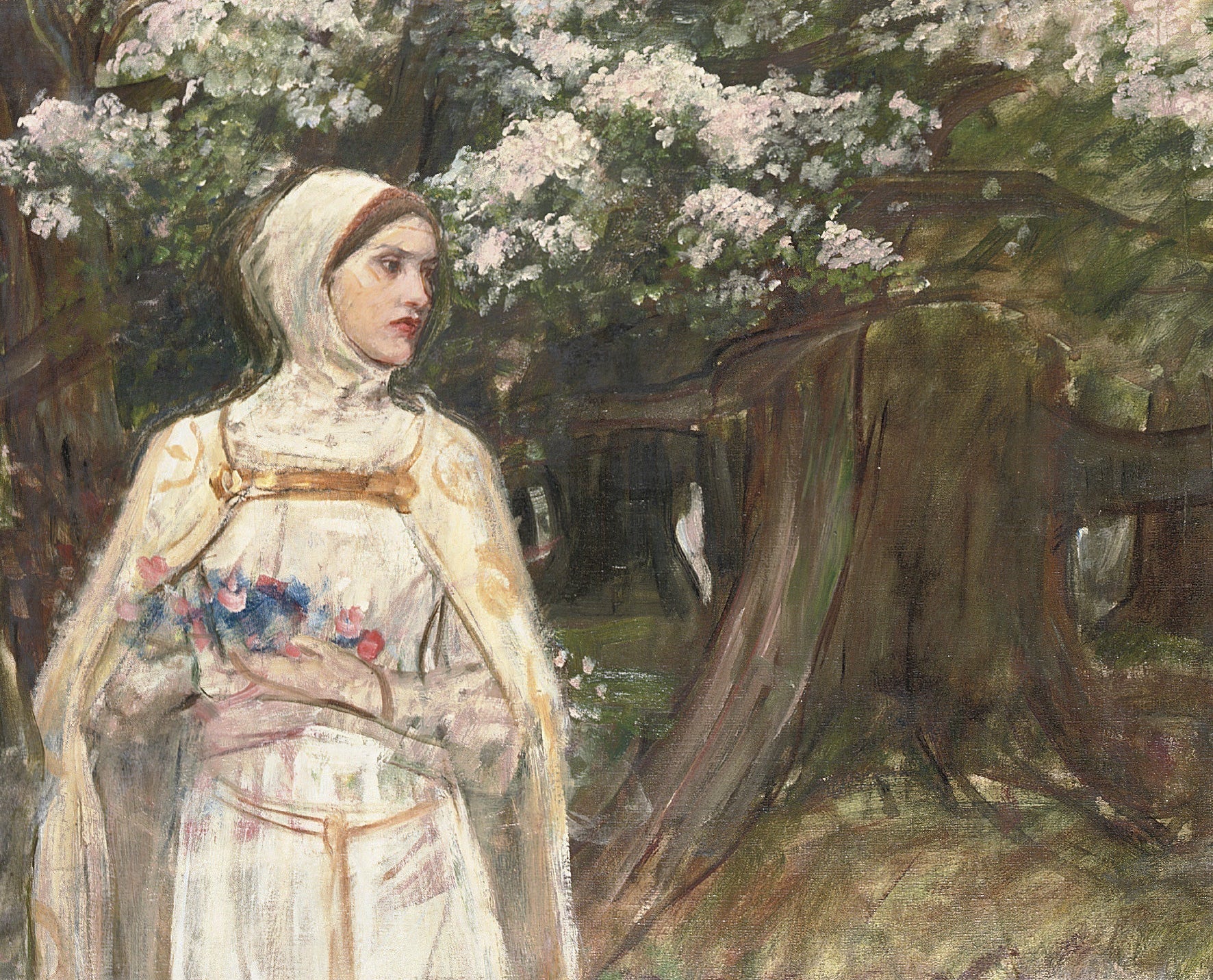 Decorative "Matilda" by John William Waterhouse Poster | High - Quality Print | Repositionable Adhesive - Pasquín Store