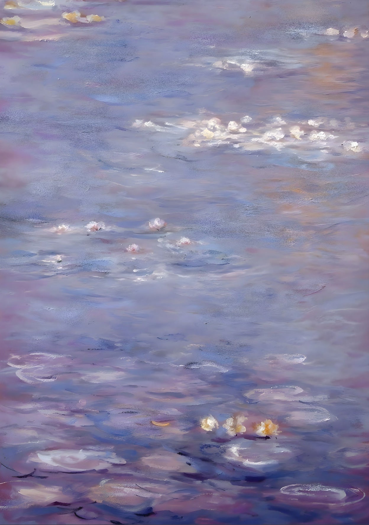Decorative "Nymphéas" by Claude Monet Poster | High - Quality Print | Repositionable Adhesive - Pasquín Store