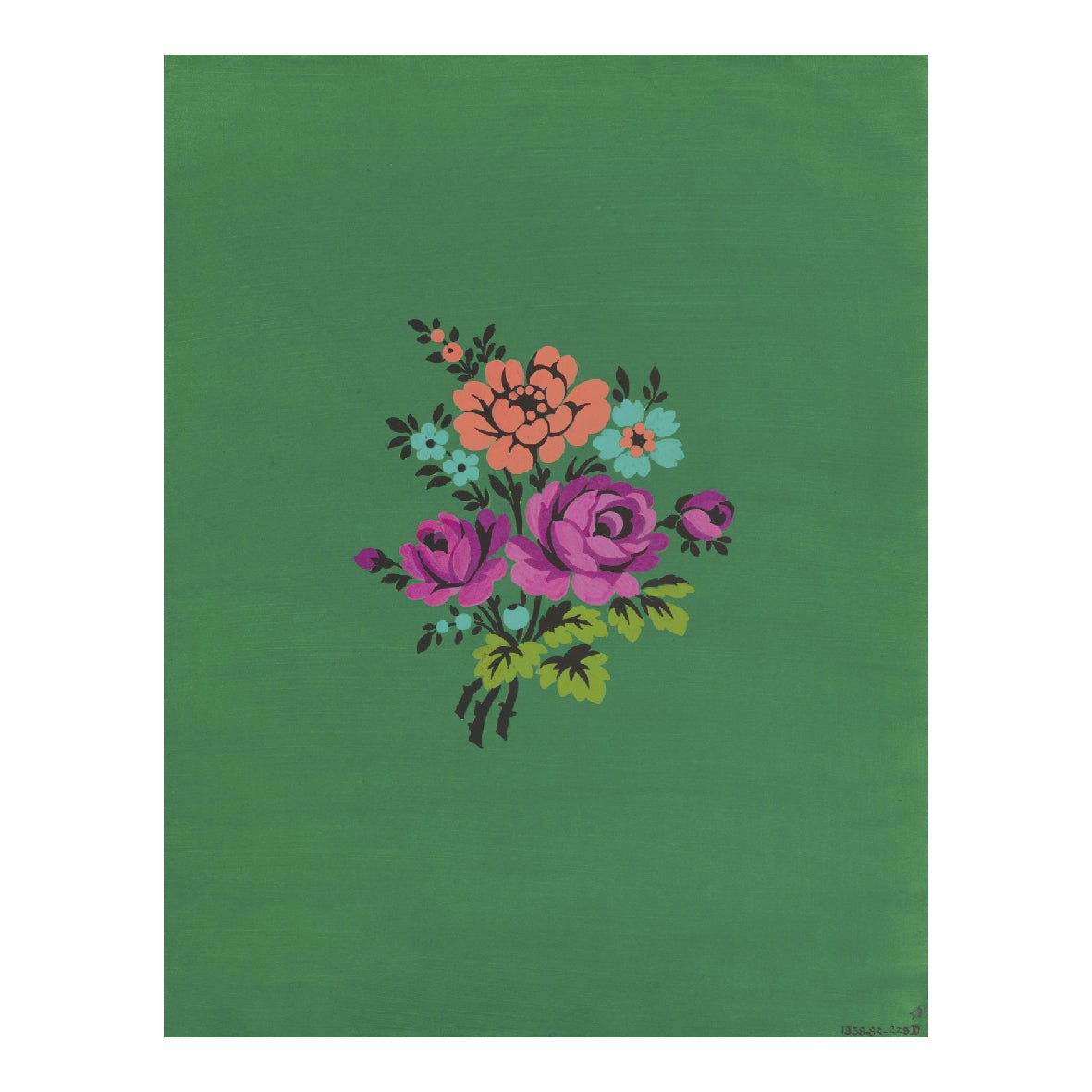 Decorative "Polychrome Floral Group IV (1915)" by Herman A. Elsberg Poster | High - Quality Print | Repositionable Adhesive - Pasquín