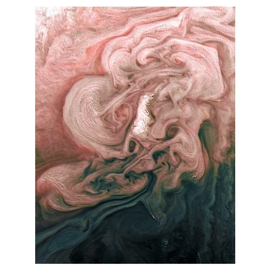 Decorative "Rose - Colored Jupiter" Poster | High - Quality Print | Repositionable Adhesive - Pasquín
