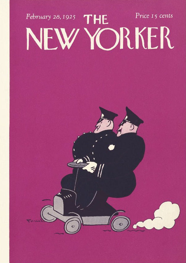 Decorative "The New Yorker Cover: February 28, 1925" | High - Quality Print | Repositionable Adhesive - Pasquín Store