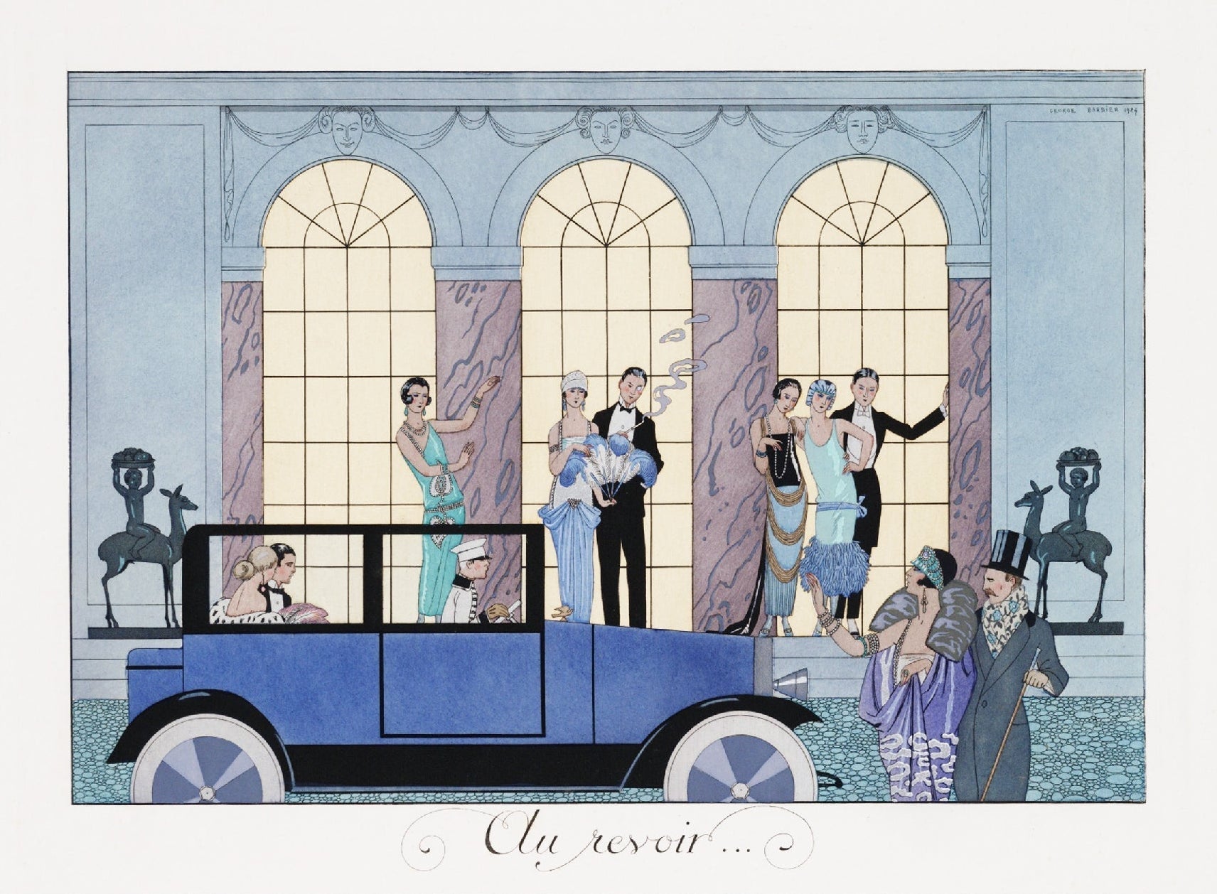Eco - Friendly Au Revoir (1920) Poster | High - Quality Print | Repositionable Adhesive - Pasquín Store
