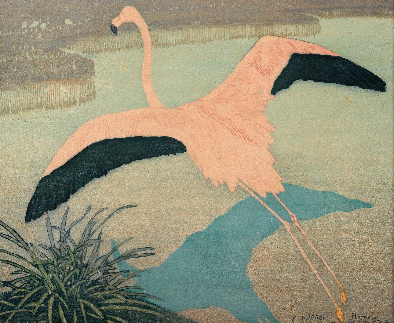 Flamingo Adhesive Poster - Eco - Friendly and High - Quality - Pasquín Store