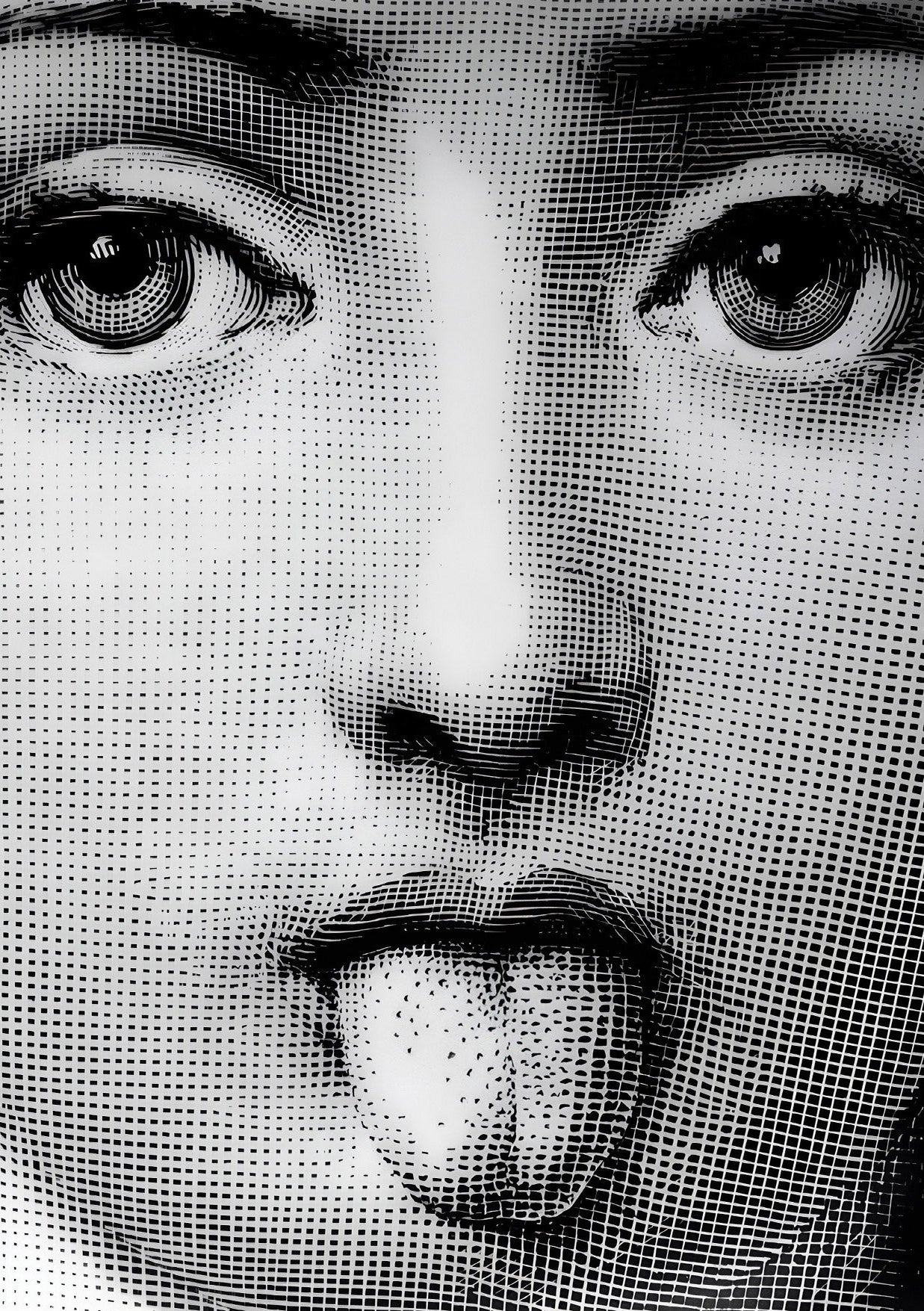 Handmade "Lina's Tongue" by P. Fornasetti Poster | High - Quality Print | Repositionable Adhesive - Pasquín Store