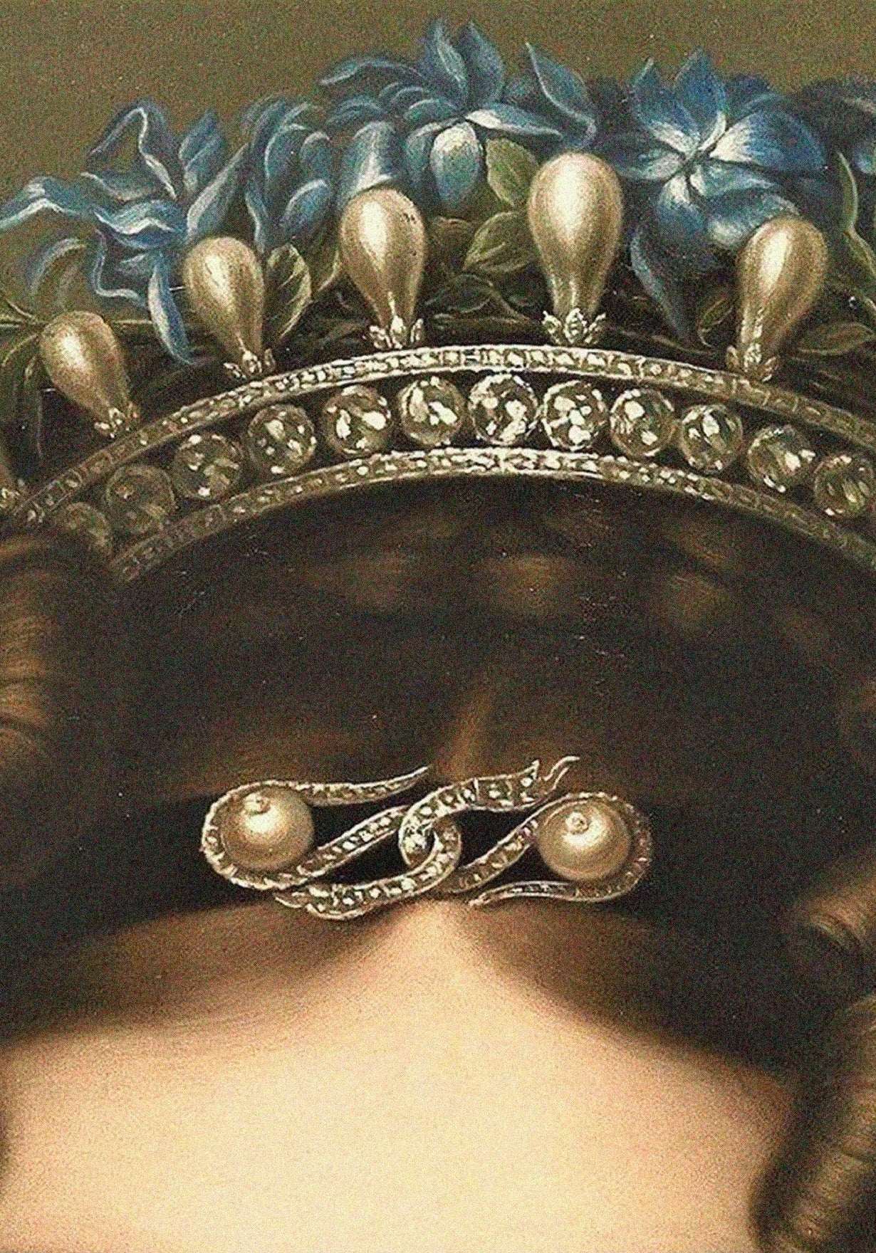 Handmade "María Josefa Amalia de Sajonia (Detail) (1828)" by Vicente López Portaña Poster | High - Quality Print | Repositionable Adhesive - Pasquín Store