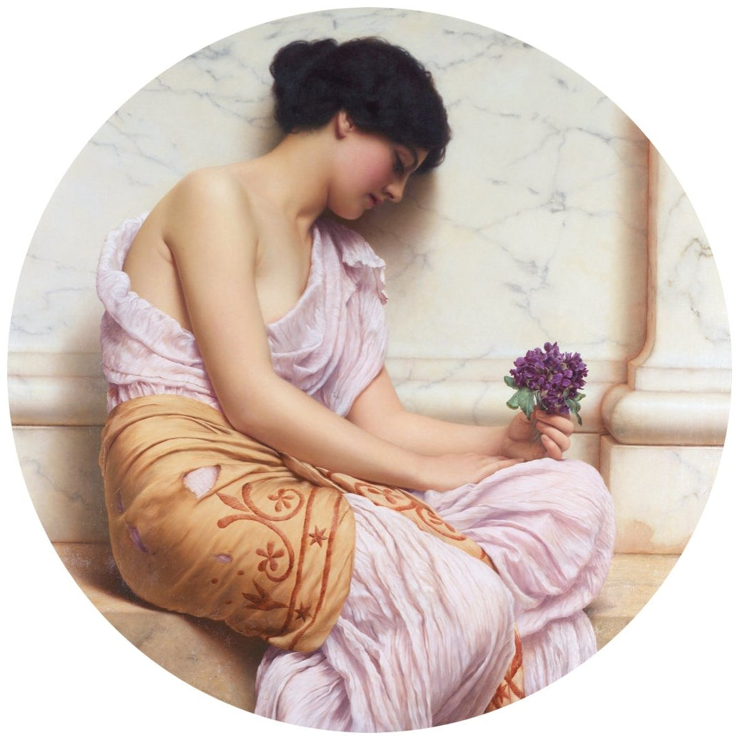 Handmade "Sweet Violets" by John William Godward Poster | High - Quality Print | Repositionable Adhesive (Copy) - Pasquín Store