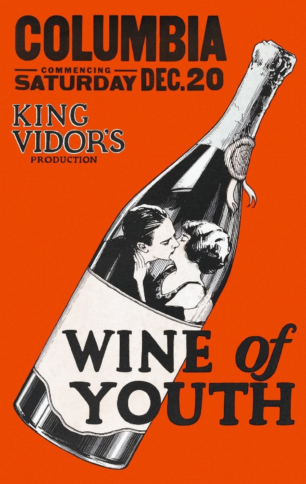Handmade "Wine of Youth (1924)" Poster | High - Quality Print | Repositionable Adhesive - Pasquín Store