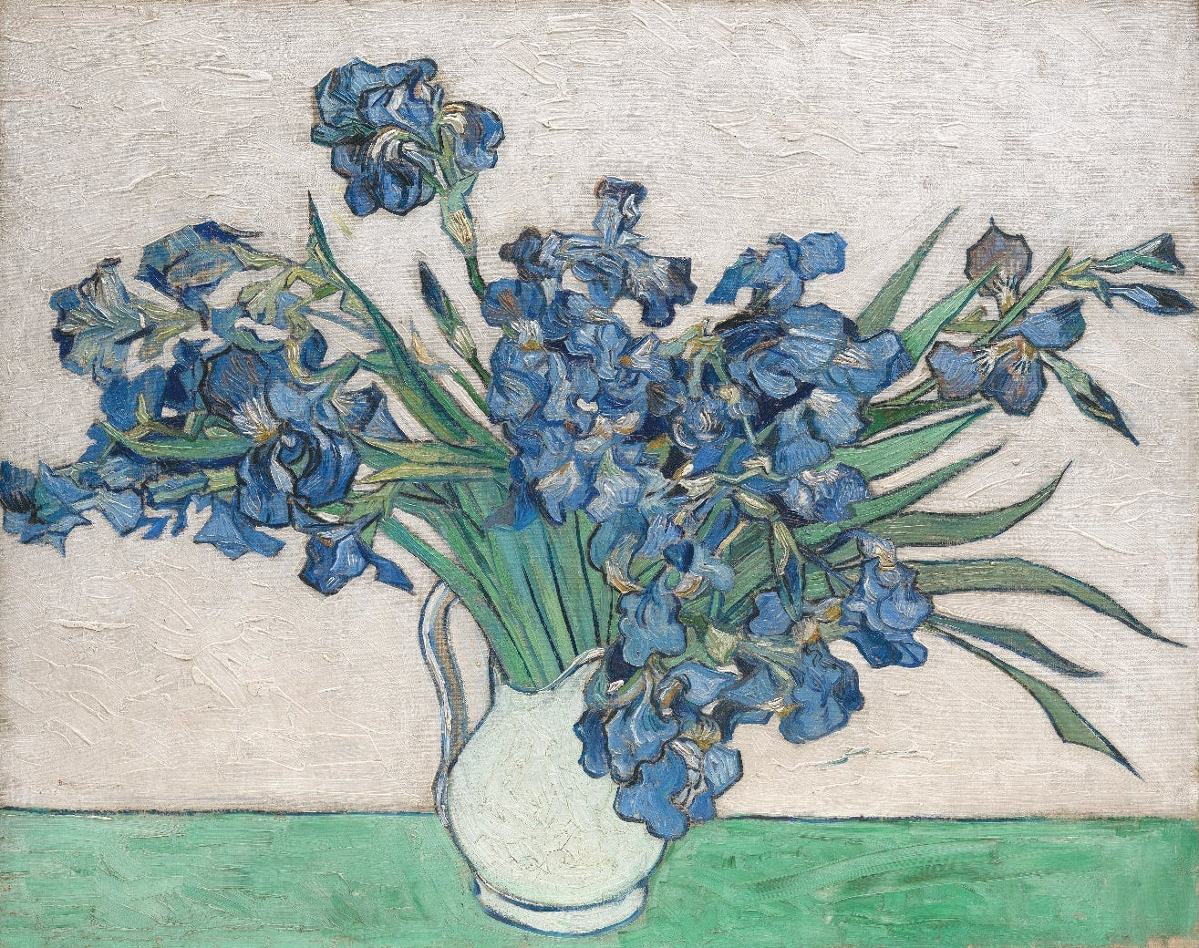 Irises by Vincent van Gogh - Repositionable Adhesive Poster - Pasquín Store