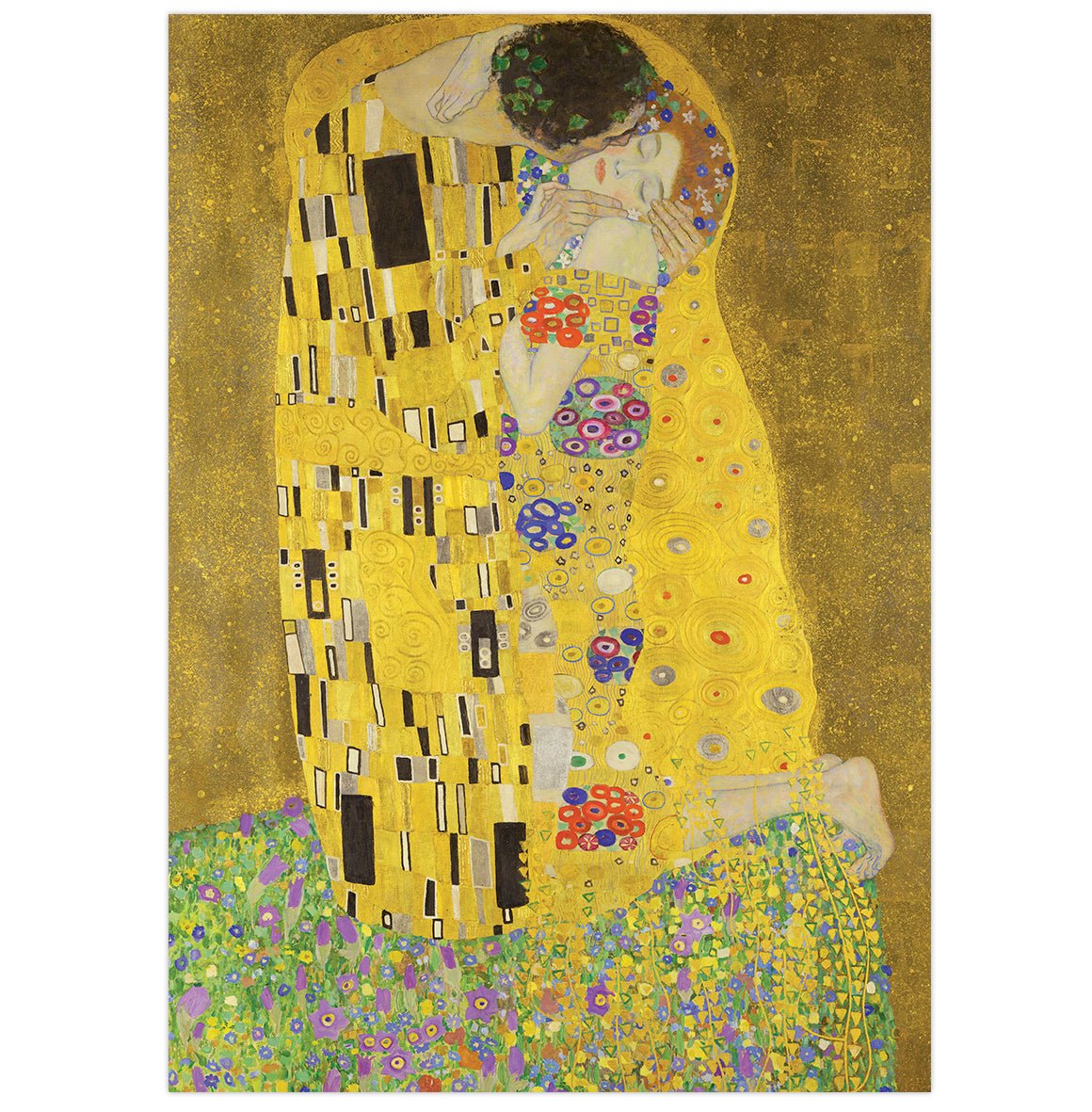 Mini poster adhesivo y reposicionable: Beso Klimt - Tienda Pasquín