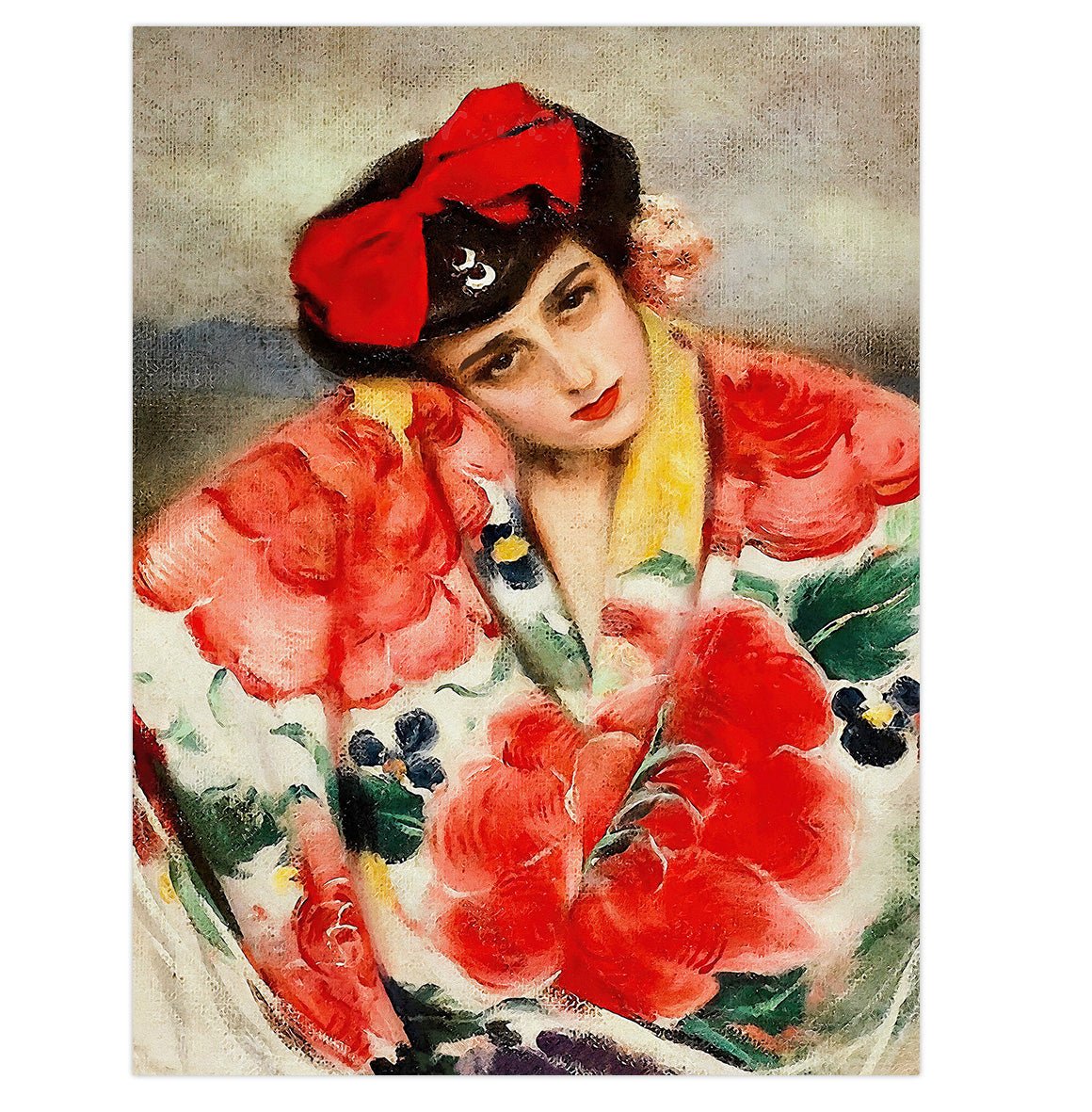 Mini poster adhesivo y reposicionable: Geisha - Tienda Pasquín