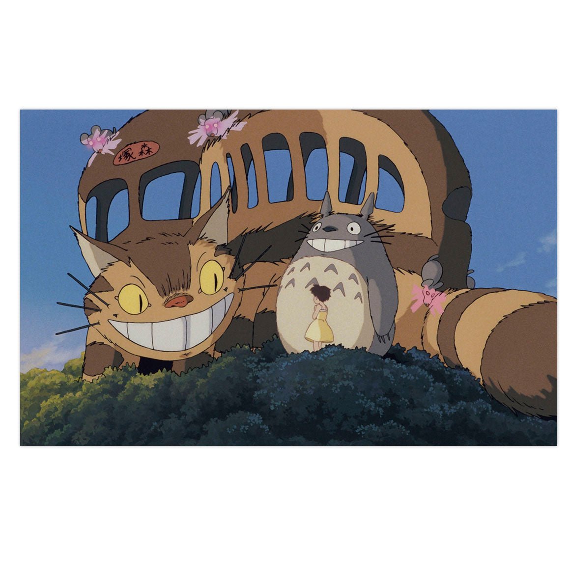 Mini poster adhesivo y reposicionable: Mi vecino Totoro - Tienda Pasquín