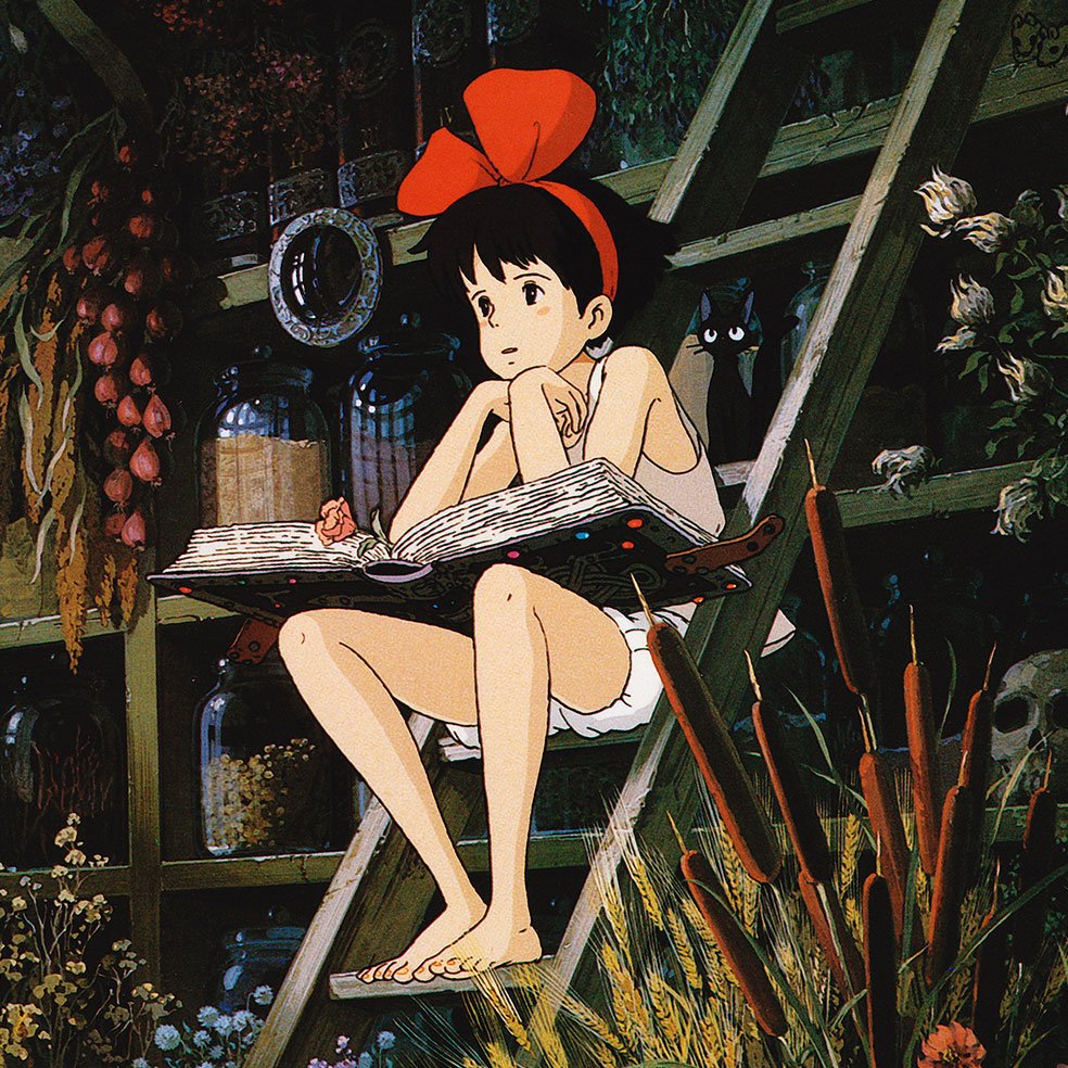 Poster adhesivo reposicionable: KIKI Ghibli - Tienda Pasquín