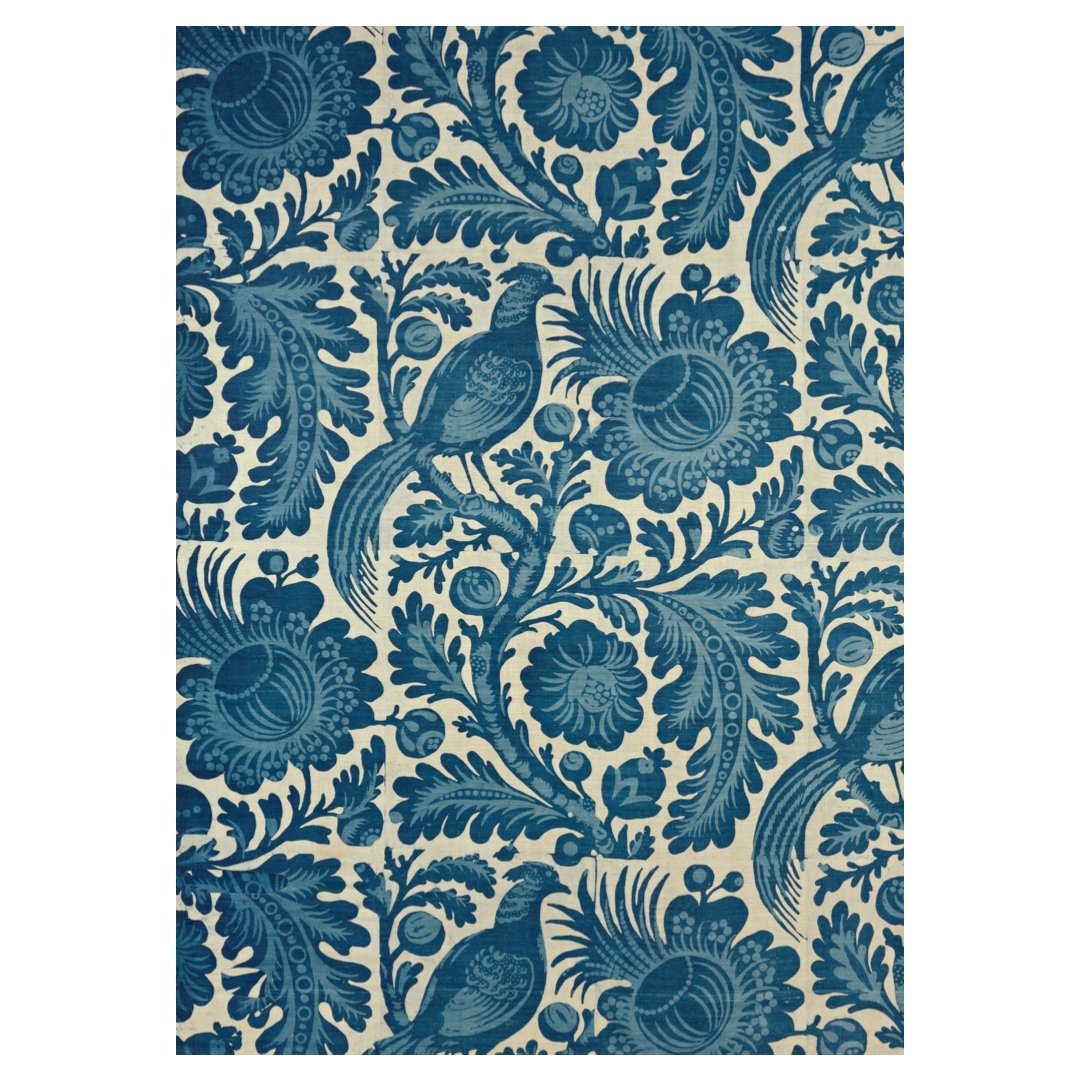 Poster adhesivo y reposicionable: Textil Azul - Tienda Pasquín
