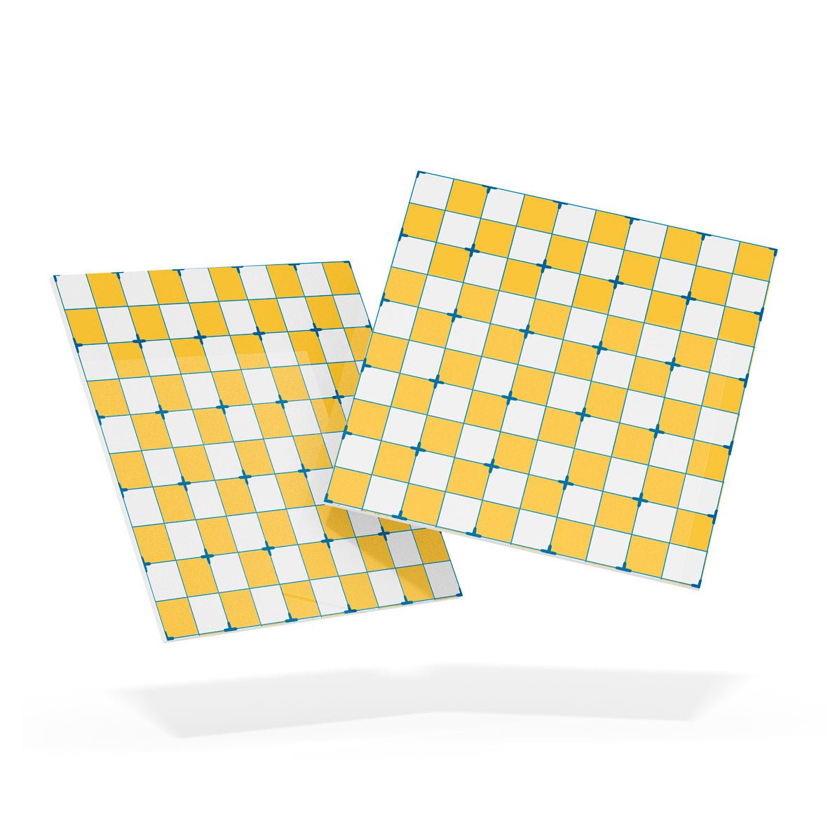 Adhesive Non - Slip Tiles for Floors: Yellow Geometric Design for Every Space - Pasquín Mosaics 41 - Pasquín