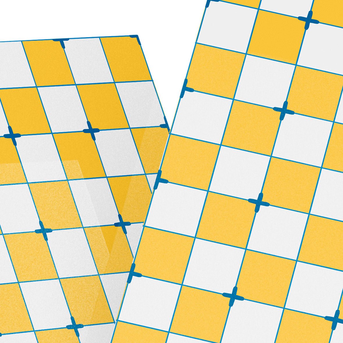 Adhesive Non - Slip Tiles for Floors: Yellow Geometric Design for Every Space - Pasquín Mosaics 41 - Pasquín