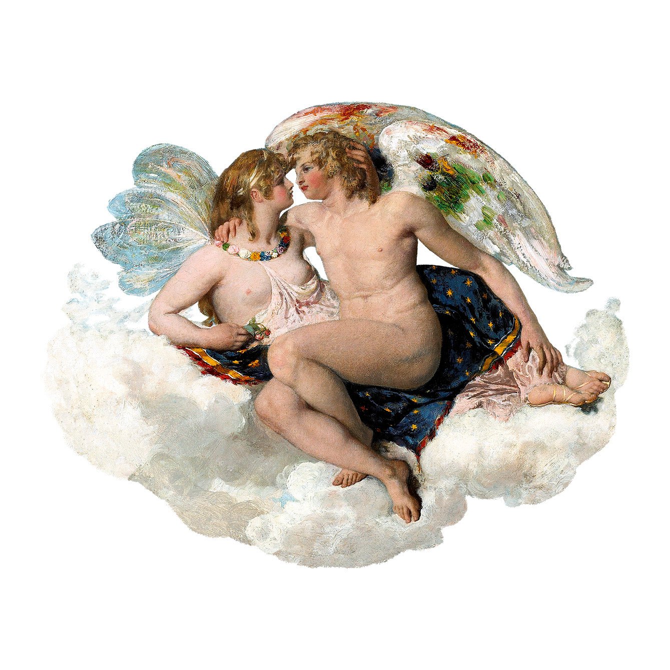 Classic Angels Repositionable Adhesive Stickers - Limited Edition Classic Art Posters - Pasquín Store