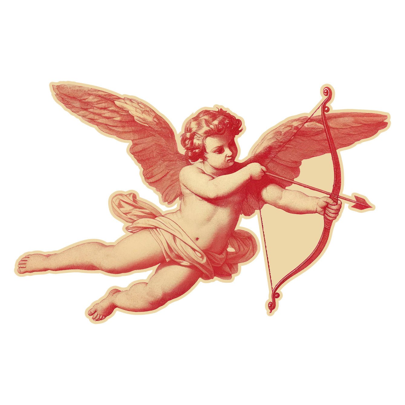 Cupid Repositionable Adhesive Stickers - Limited Edition Classic Art Posters - Pasquín