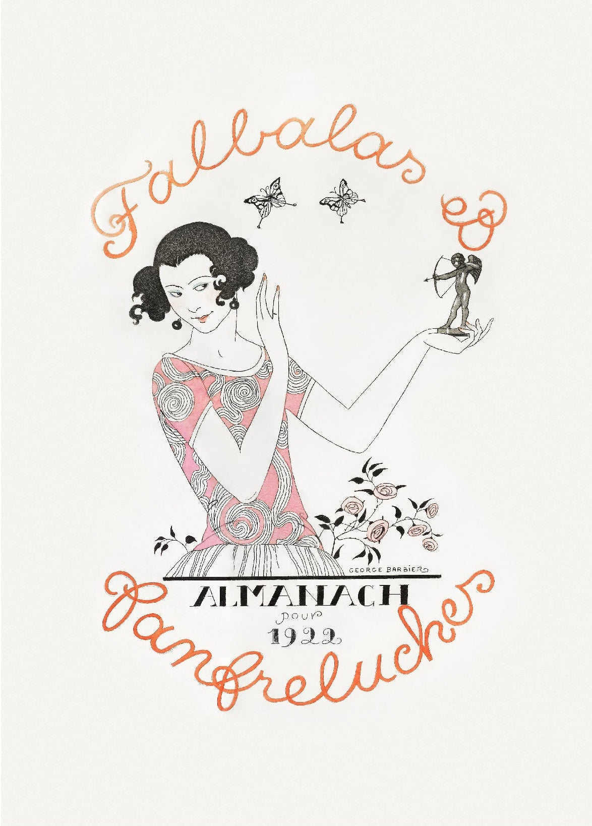 Decorative Almanach des Modes Présentes Passées & Futures (1922) Poster | High - Quality Print | Repositionable Adhesive - Pasquín Store