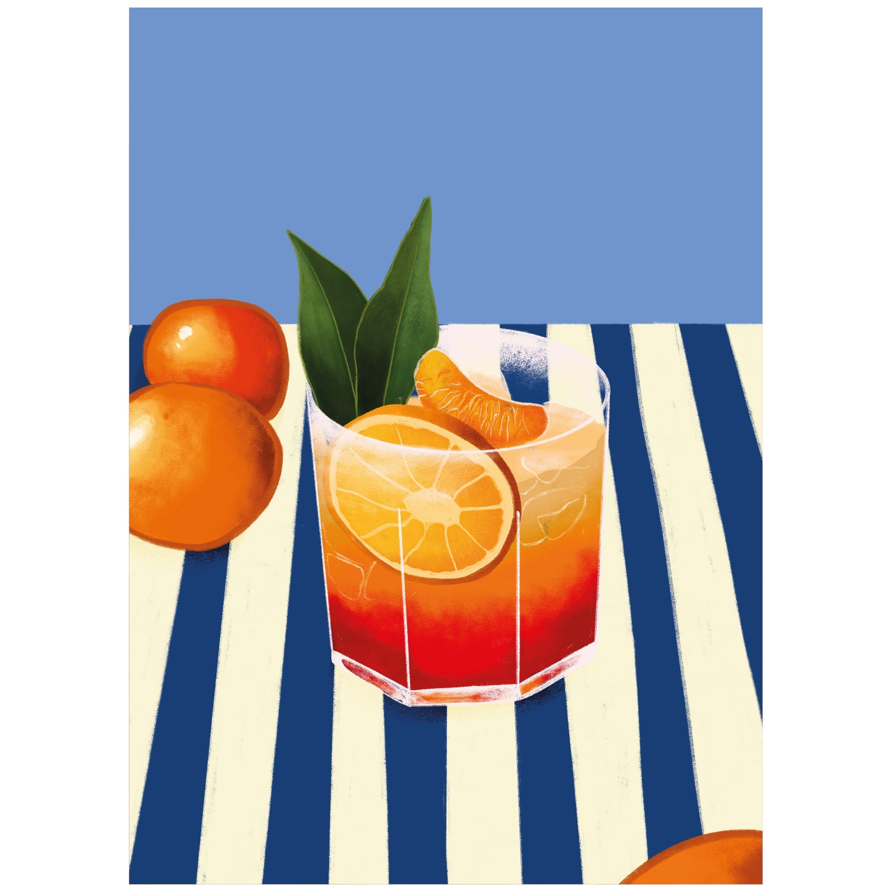 Decorative "Aperol Spritz Cocktail" Poster | High - Quality Print | Repositionable Adhesive - Pasquín