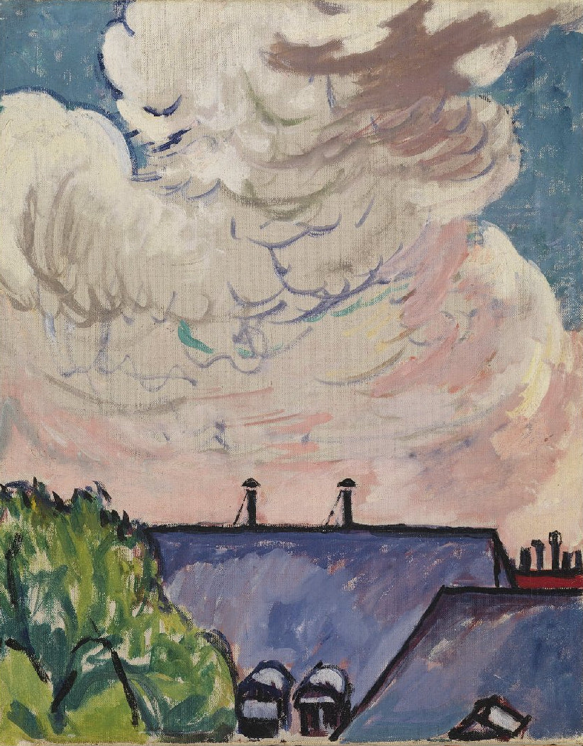 Decorative "Clouds (1910 - 1912)" by Henry Lyman Saÿen Poster | High - Quality Print | Repositionable Adhesive - Pasquín