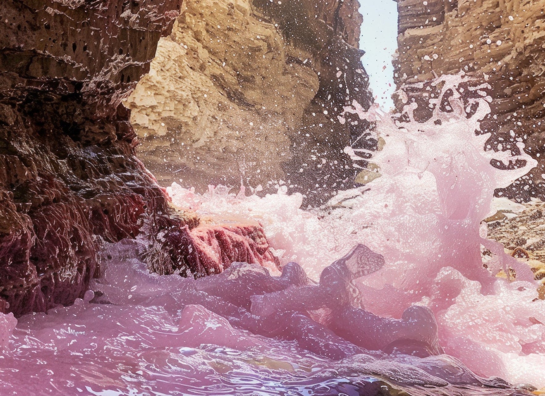 Decorative "Coquette Collection: Sea in Rose" Posters | High - Quality Print | Repositionable Adhesive - Pasquín Store