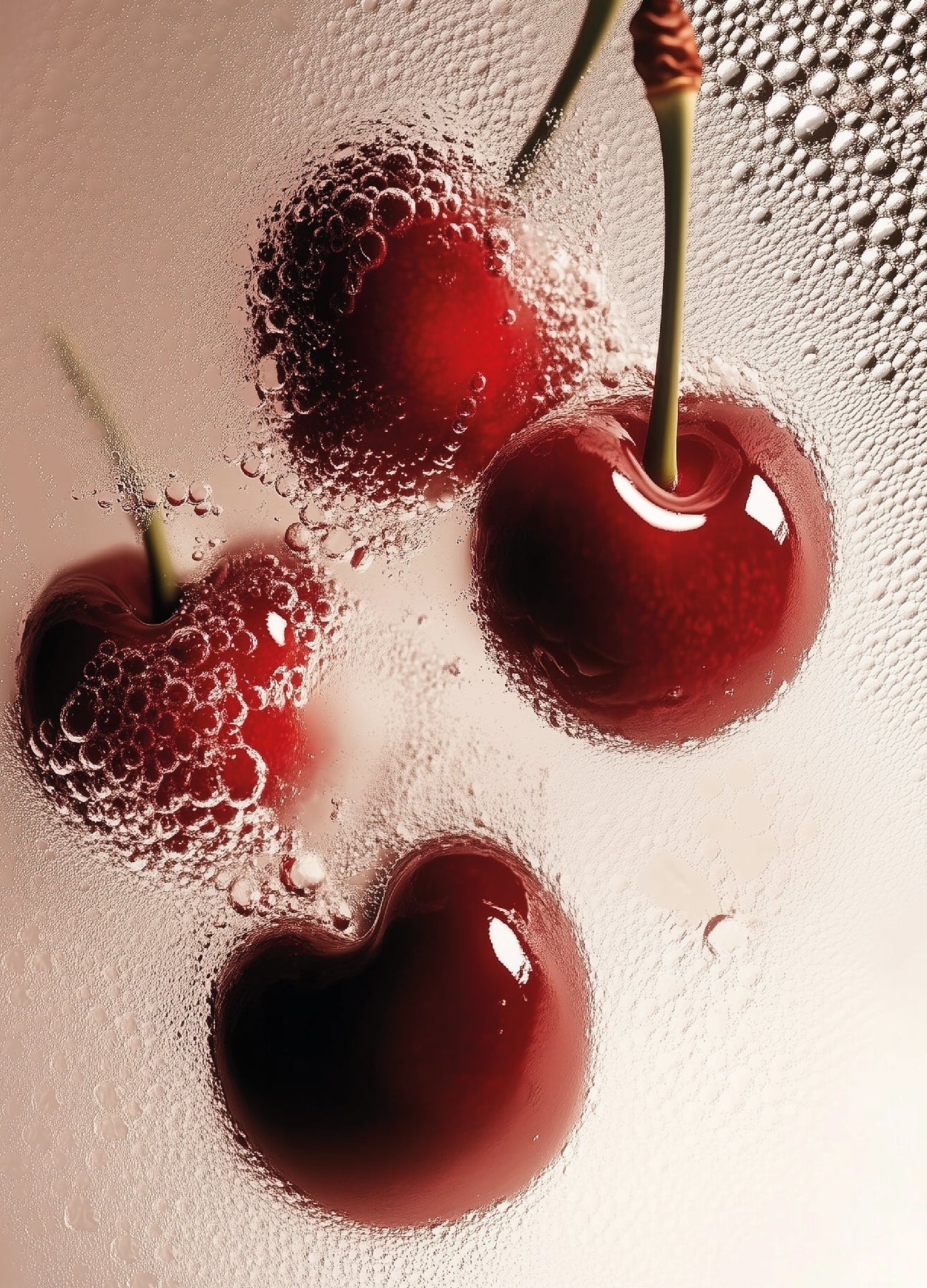 Decorative "Coquette Collection: Sparkling Cherries" Posters | High - Quality Print | Repositionable Adhesive - Pasquín