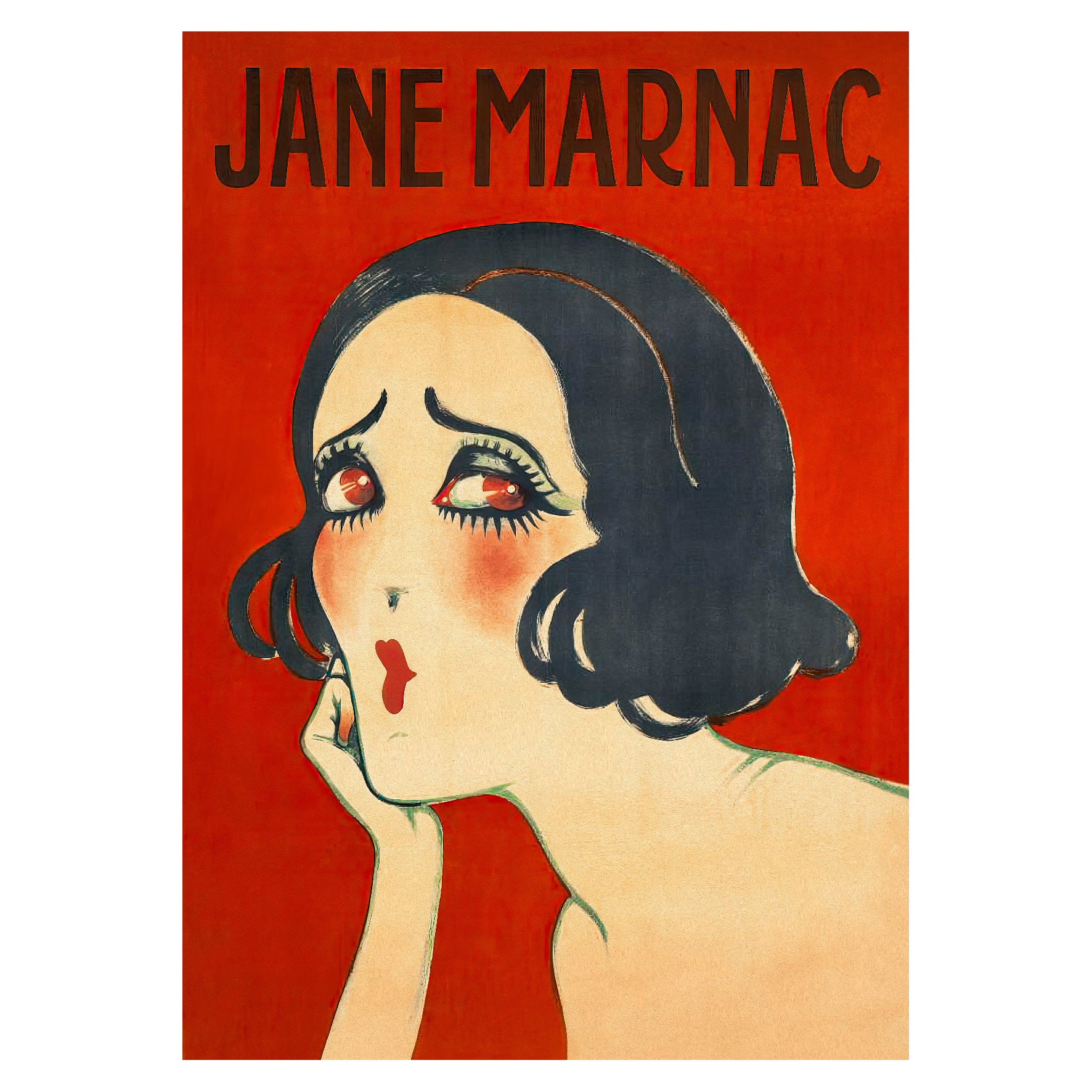 Decorative "Jane Marnac" by Charles Gesmar Poster | High - Quality Print | Repositionable Adhesive - Pasquín Store