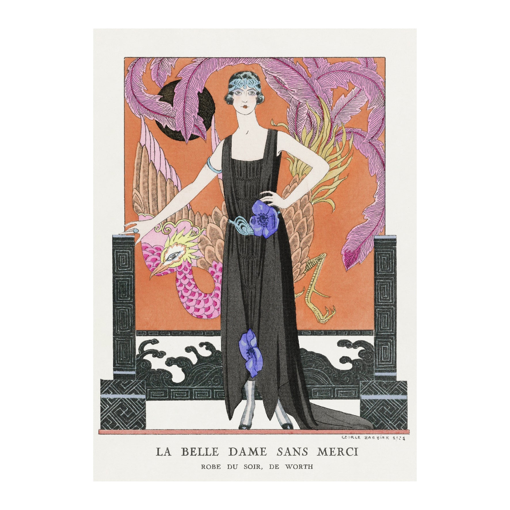 Decorative La Belle Dame Sans Merci (1921) Poster | High - Quality Print | Repositionable Adhesive - Pasquín Store