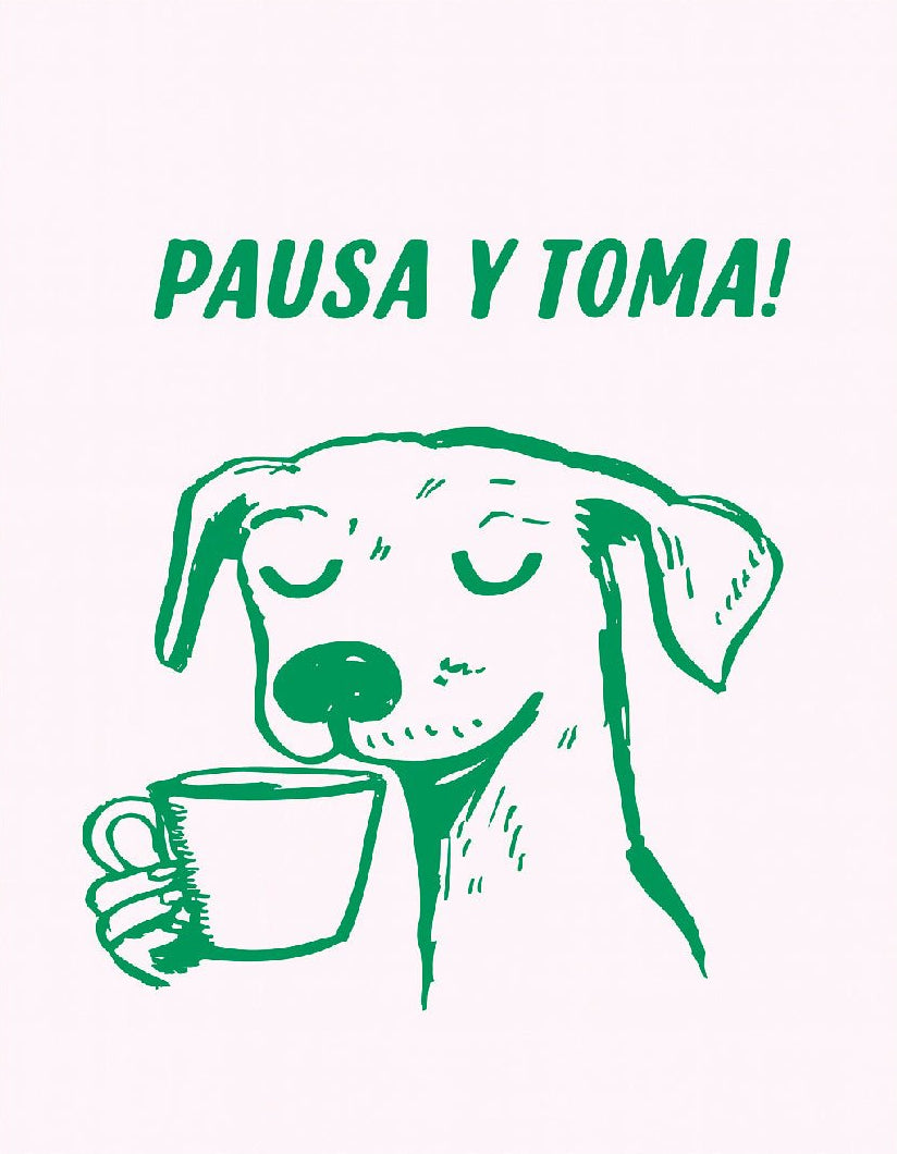 🎁 Decorative "Pause and Drink!" Poster | High - Quality Print | Repositionable Adhesive (100% off) - Pasquín