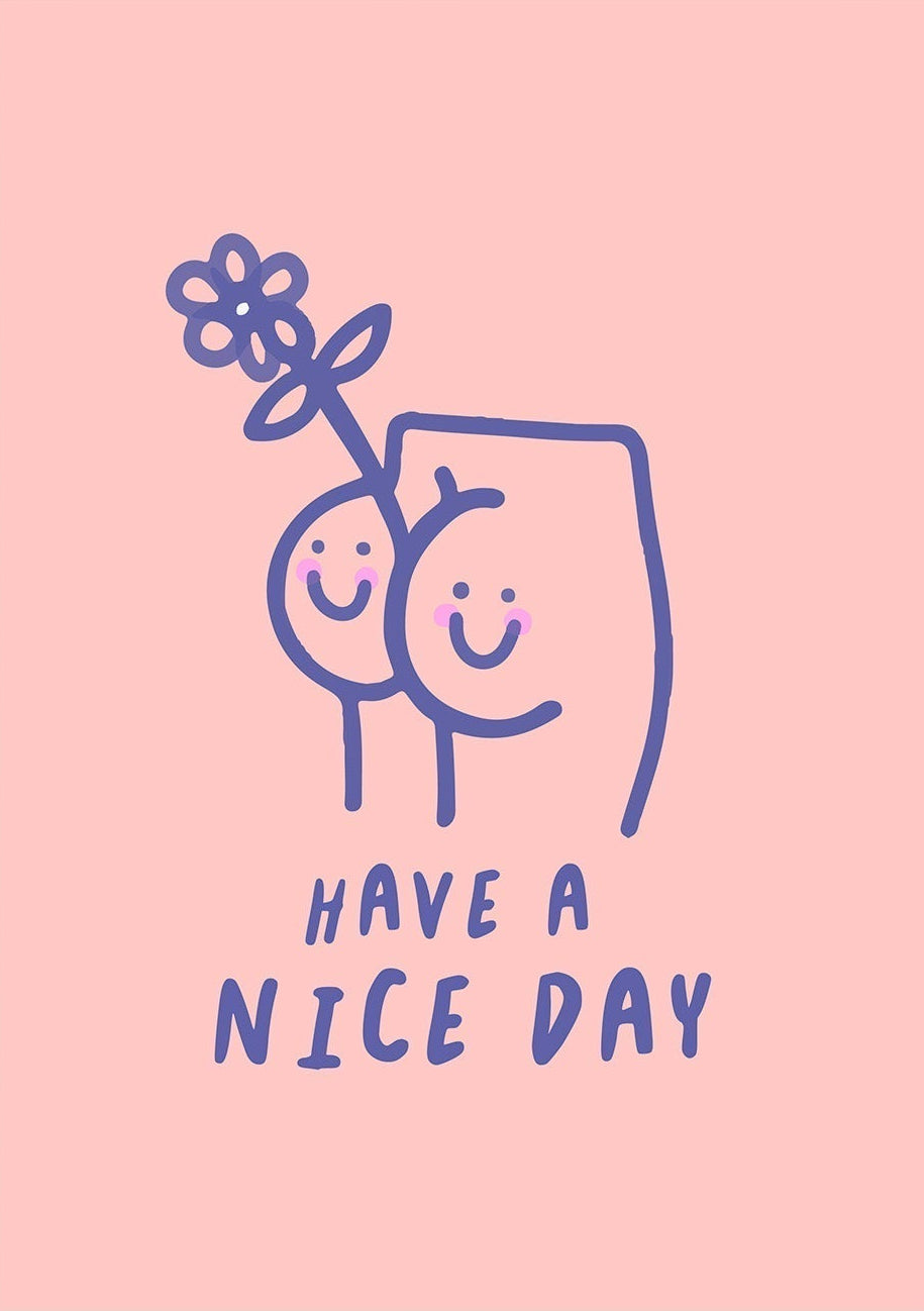 🎁 Decorative Poster "Have a Nice Day" Repositionable Wall Decor (100% off) - Pasquín