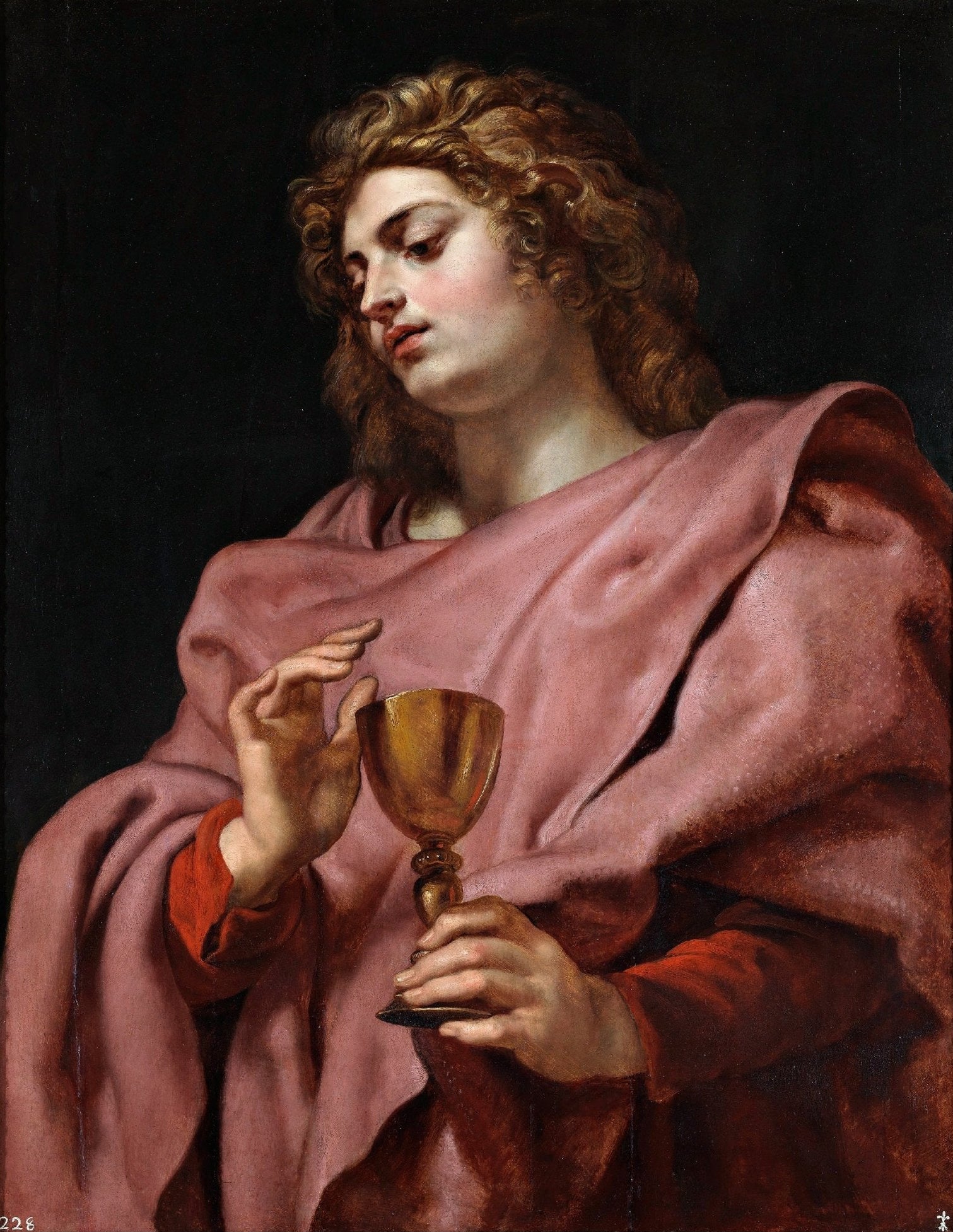 Decorative "St Giovanni Evangelista" by Peter Paul Rubens Poster | High - Quality Print | Repositionable Adhesive - Pasquín