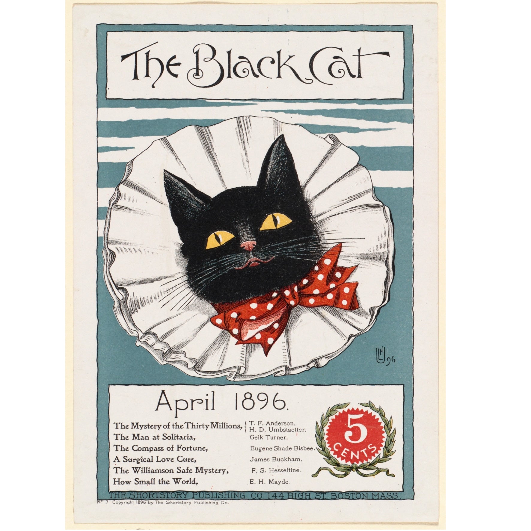 Decorative "The Black Cat" Poster | High - Quality Print | Repositionable Adhesive - Pasquín