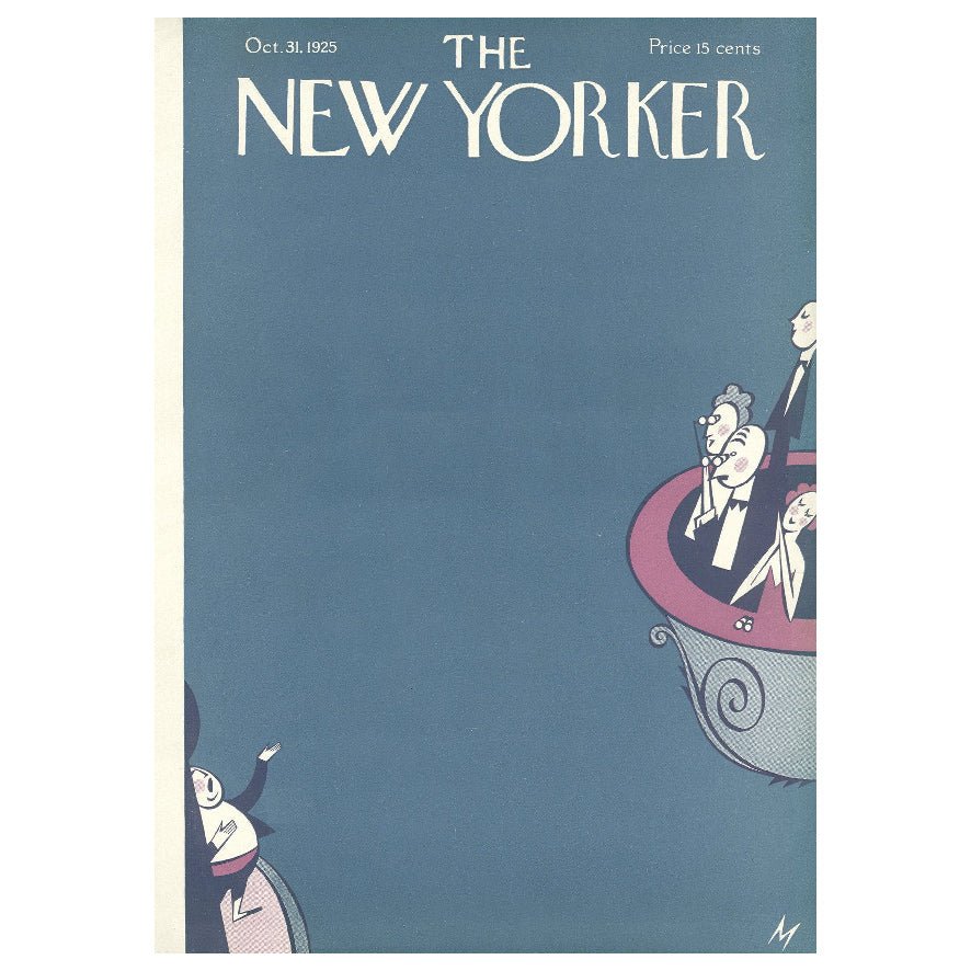 Decorative "The New Yorker Cover: October 31, 1925" | High - Quality Print | Repositionable Adhesive - Pasquín Store