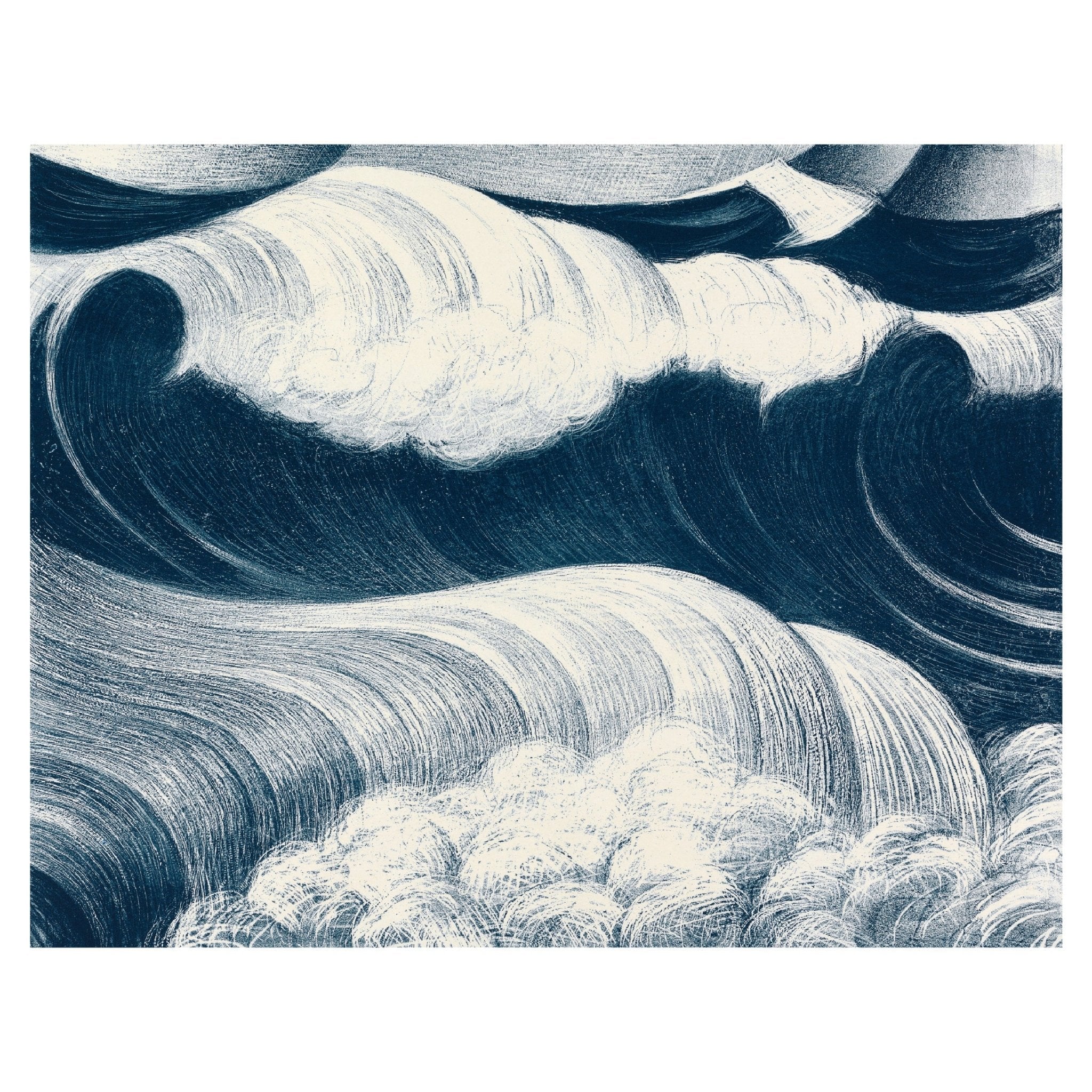 Decorative "The Wave (1917)" by C.R.W. Nevinson Poster | High - Quality Print | Repositionable Adhesive - Pasquín