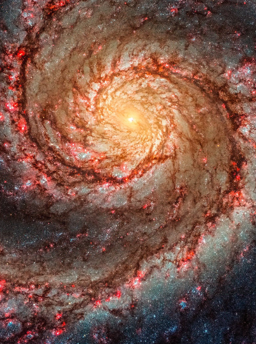 Decorative "The Whirlpool Galaxy M51" by NASA | High - Quality Print | Repositionable Adhesive - Pasquín