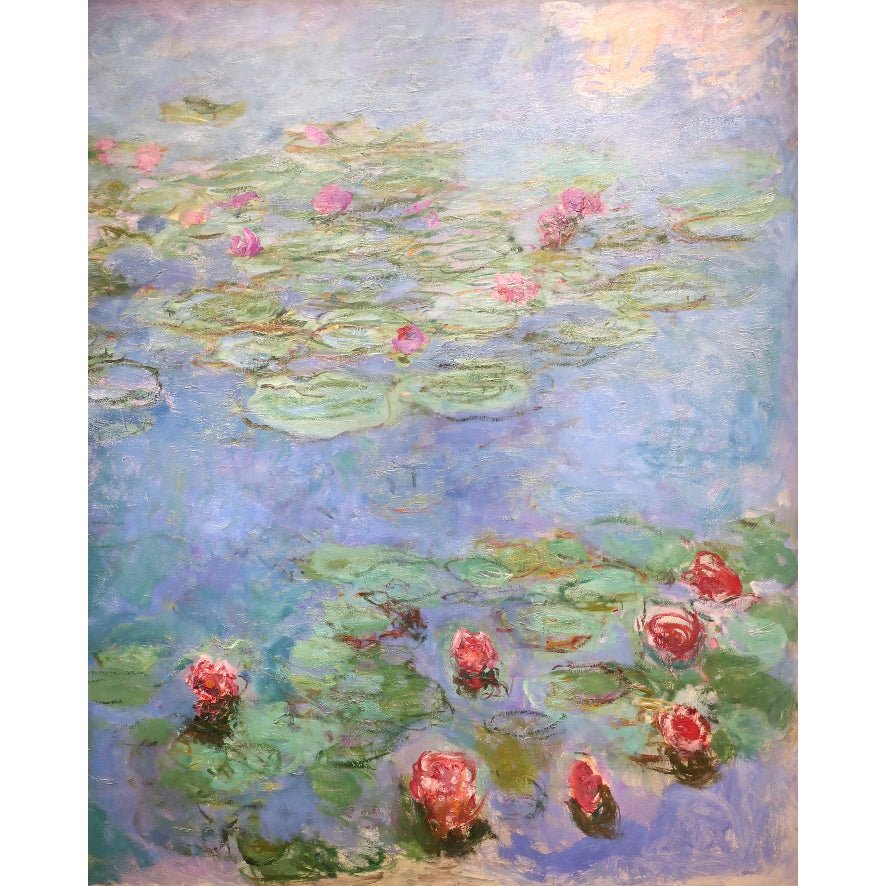 Decorative "Water Lilies" by Claude Monet Poster | High - Quality Print | Repositionable Adhesive - Pasquín