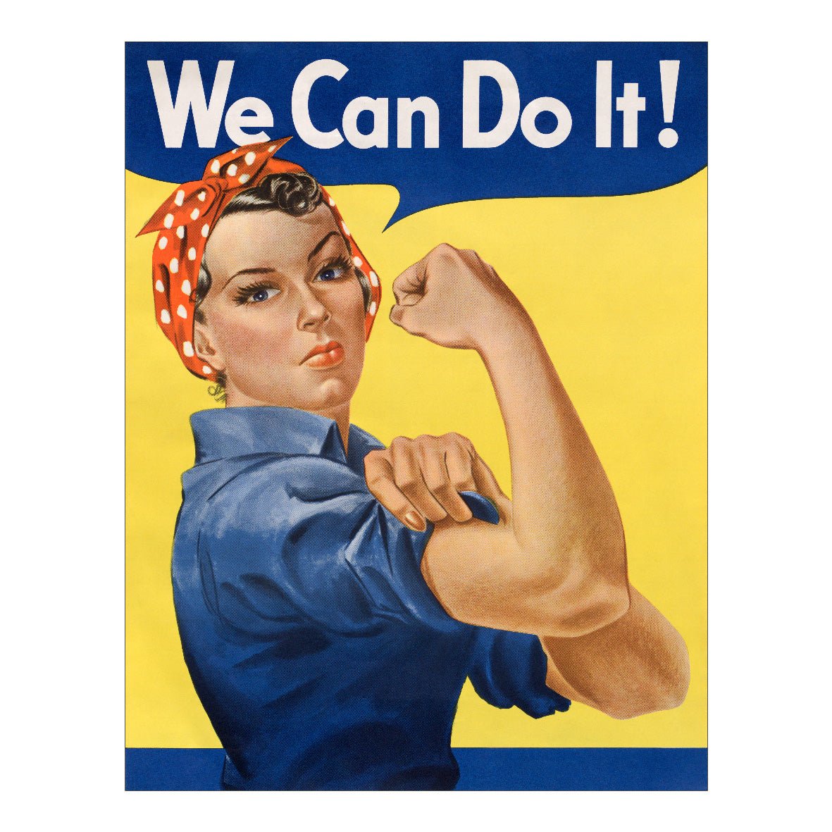 Decorative "We Can Do It!" by J. Howard Miller Poster | High - Quality Print | Repositionable Adhesive - Pasquín