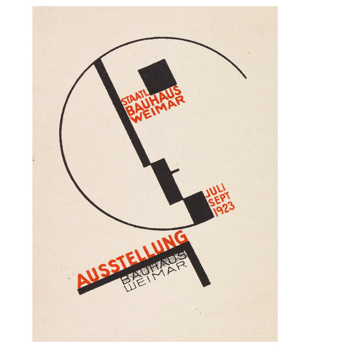 Decorative "Weimar Bauhaus Postcards Nr. 14 (1923)" by Dörte Helm Poster | High - Quality Print | Repositionable Adhesive - Pasquín