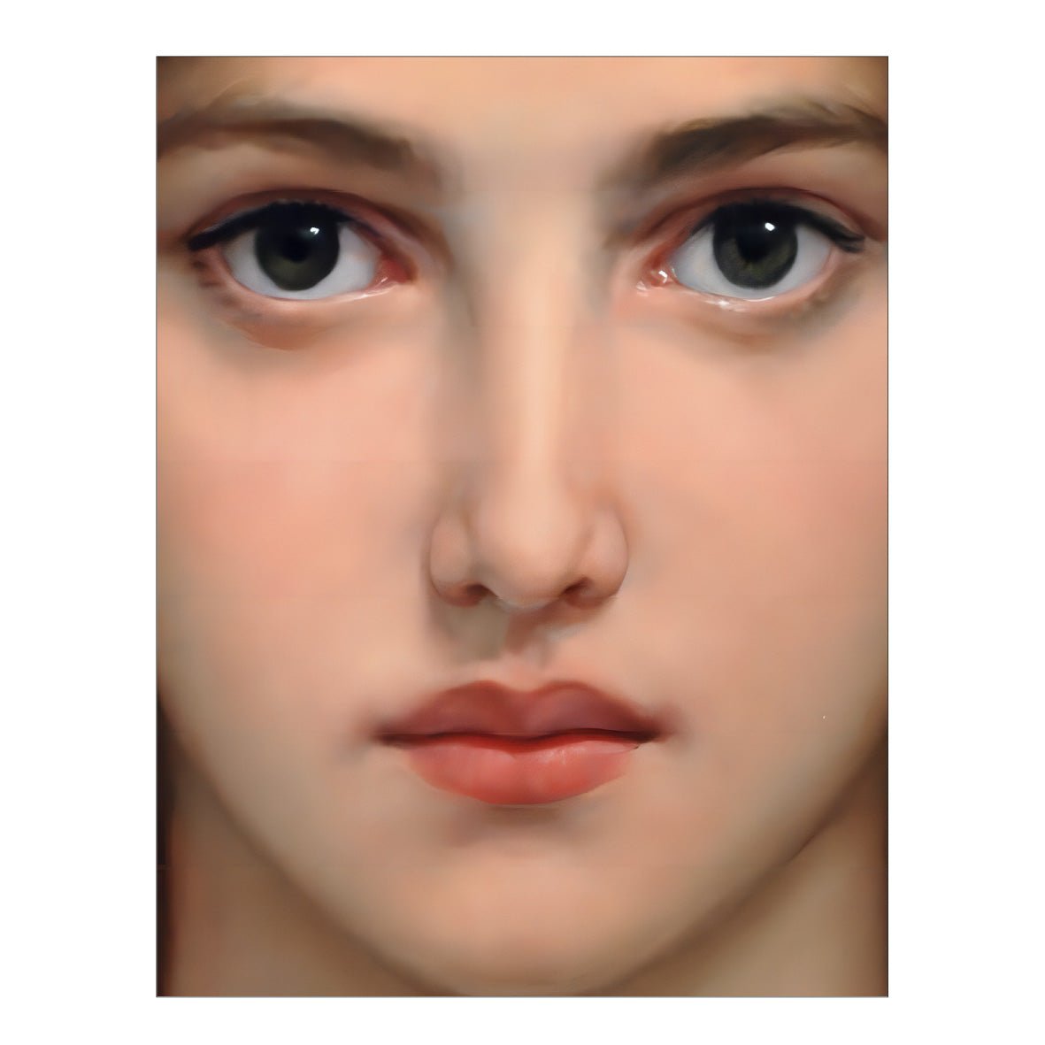 Decorative "Woman's Gaze" Poster | High - Quality Print | Repositionable Adhesive - Pasquín