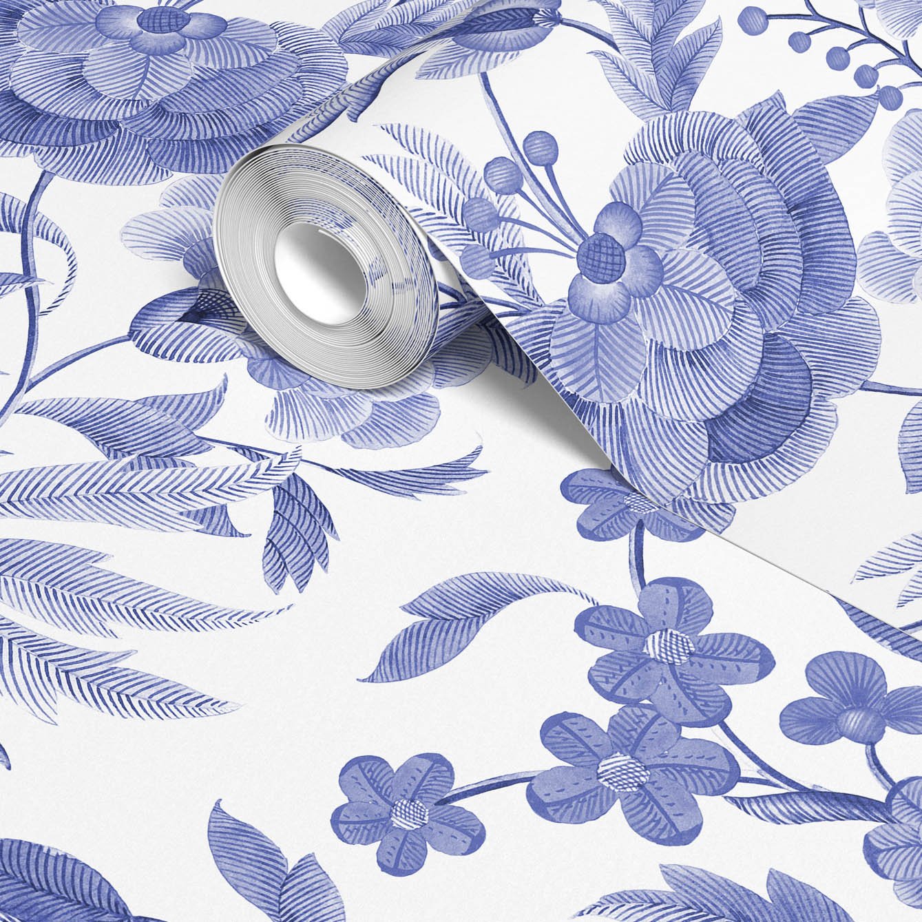 Floral Embroidery Adhesive Wallpaper - Easy Install, Repositionable, Non - Toxic - Pasquín Store