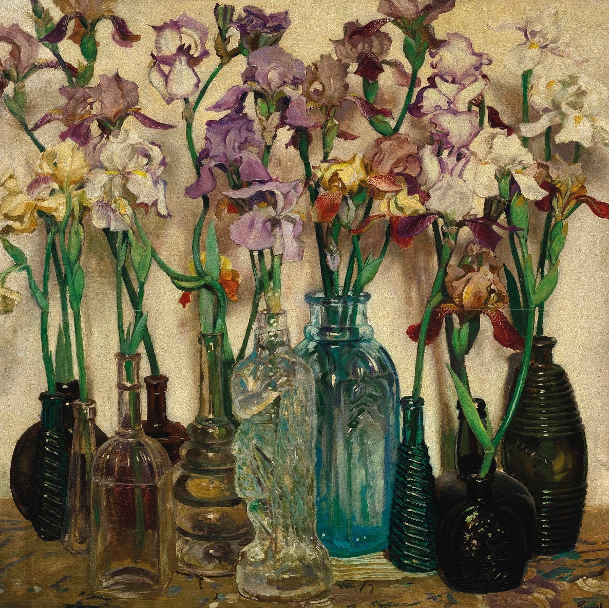 Flower Vase by Frederick Judd Waugh - Repositionable Adhesive Poster - Pasquín Store