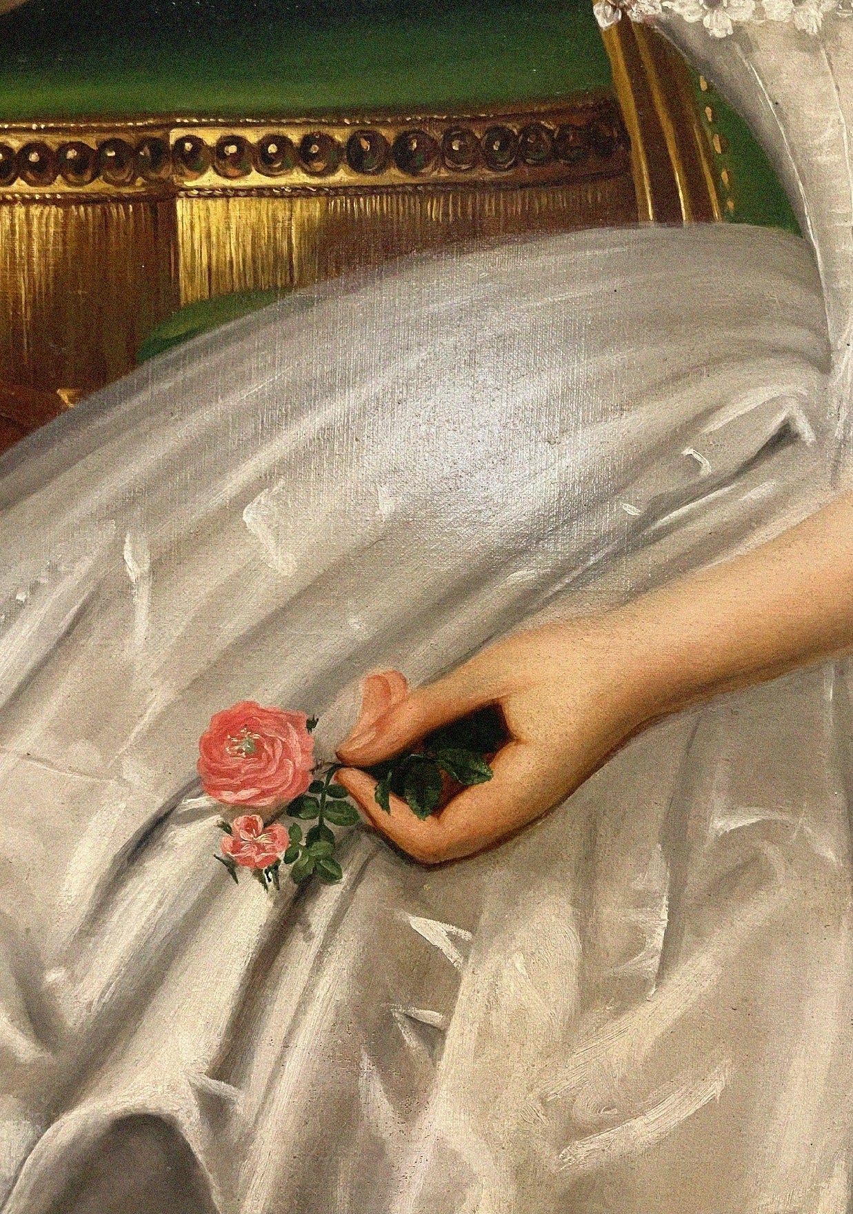 Handmade "A Gentle Touch with a Rose" Poster | High - Quality Print | Repositionable Adhesive - Pasquín Store