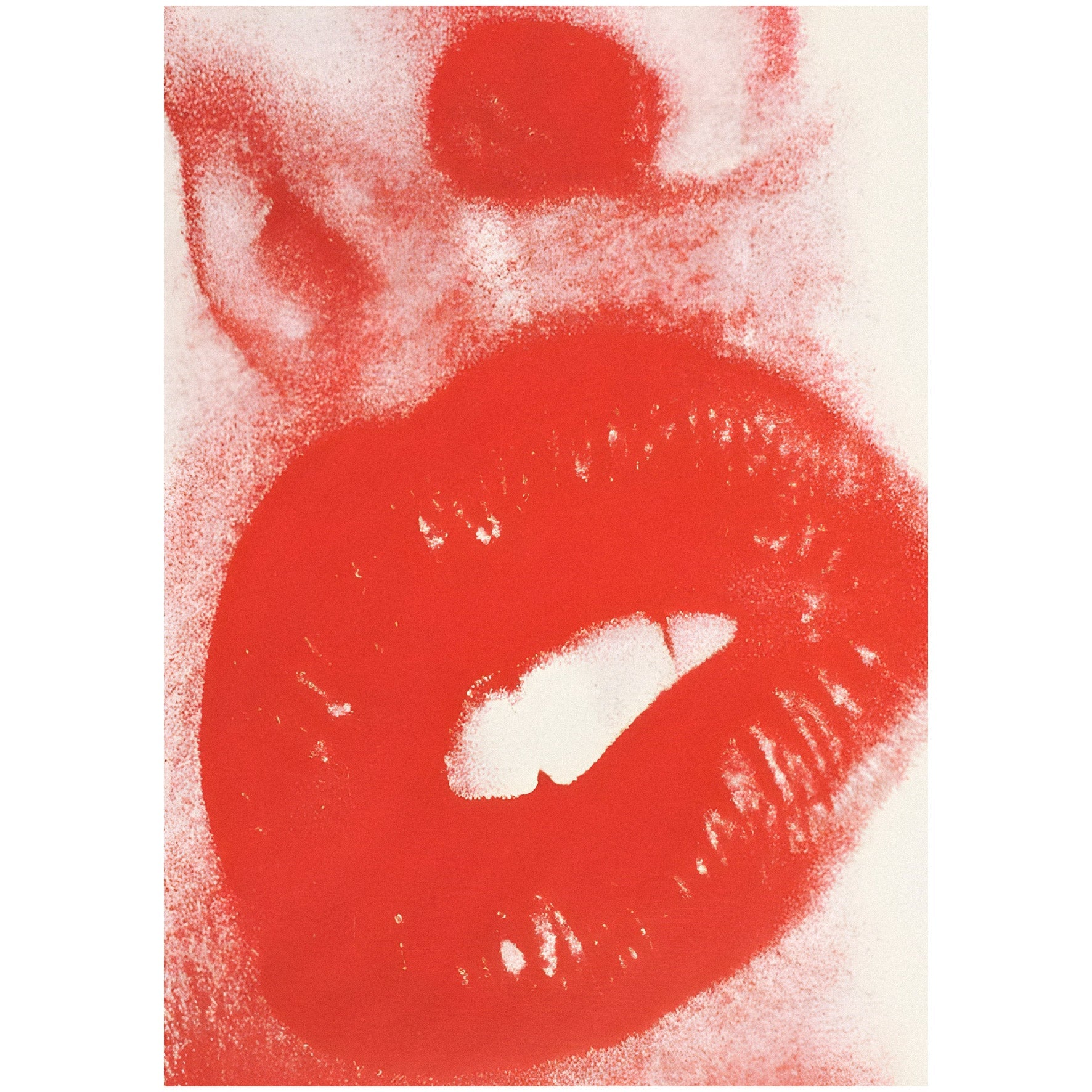 Handmade "Bold Lips" Poster | High - Quality Print | Repositionable Adhesive - Pasquín Store