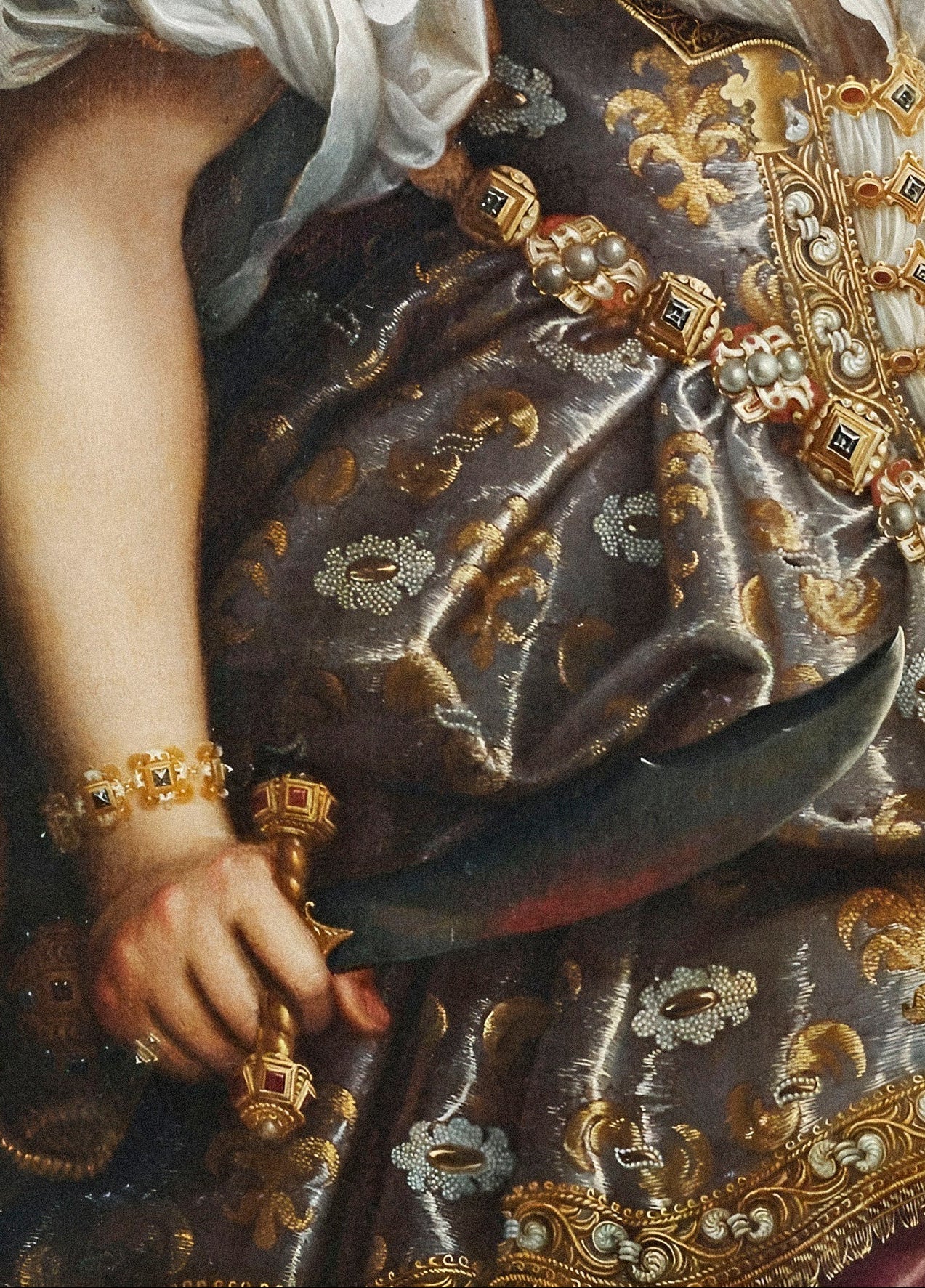 Handmade "Judith Beheading Holofernes (Detail) (1590)" by Fede Galizia Poster | High - Quality Print | Repositionable Adhesive - Pasquín Store