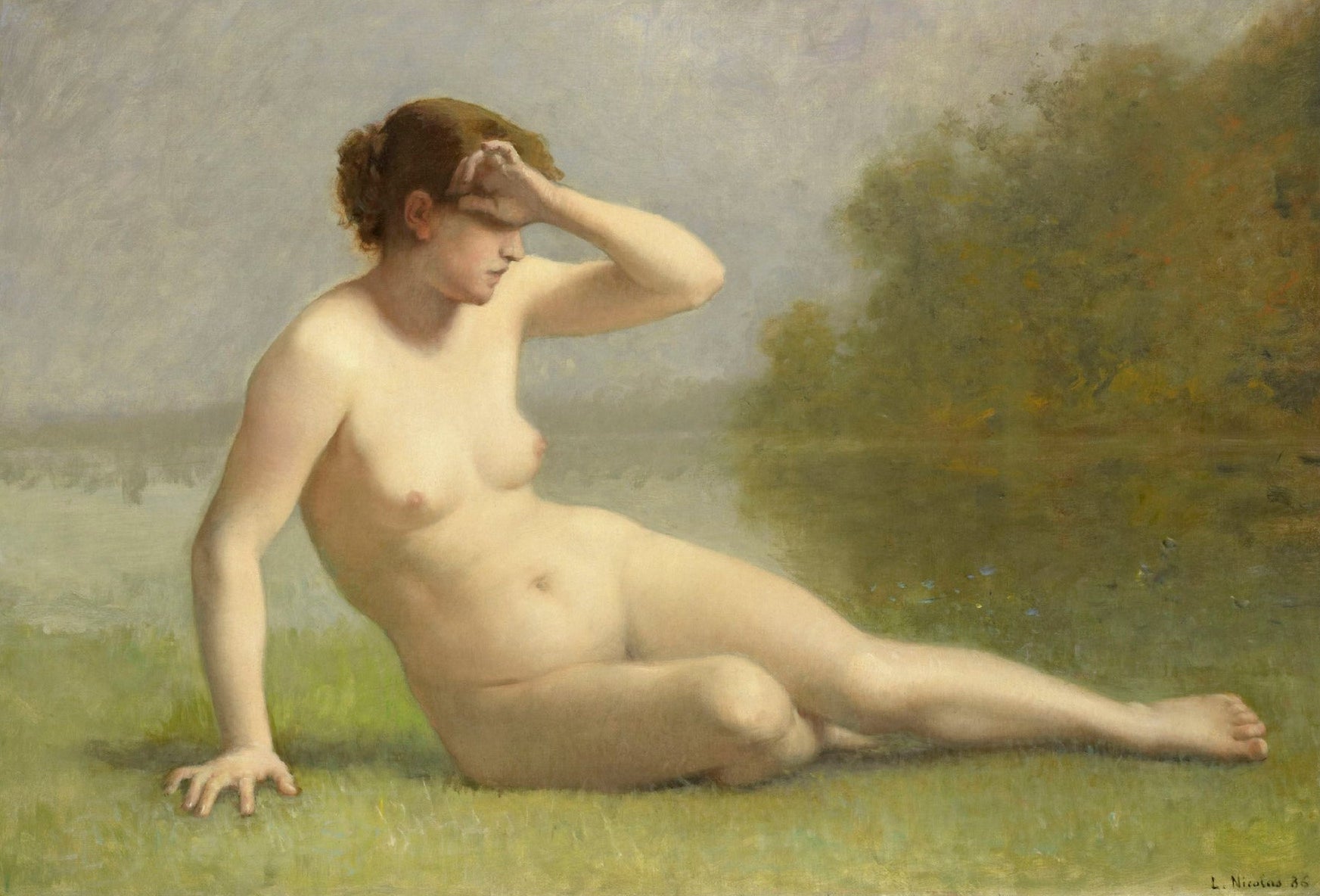 Handmade "Nymph (1886)" by L. Nicolas Poster | High - Quality Print | Repositionable Adhesive - Pasquín Store